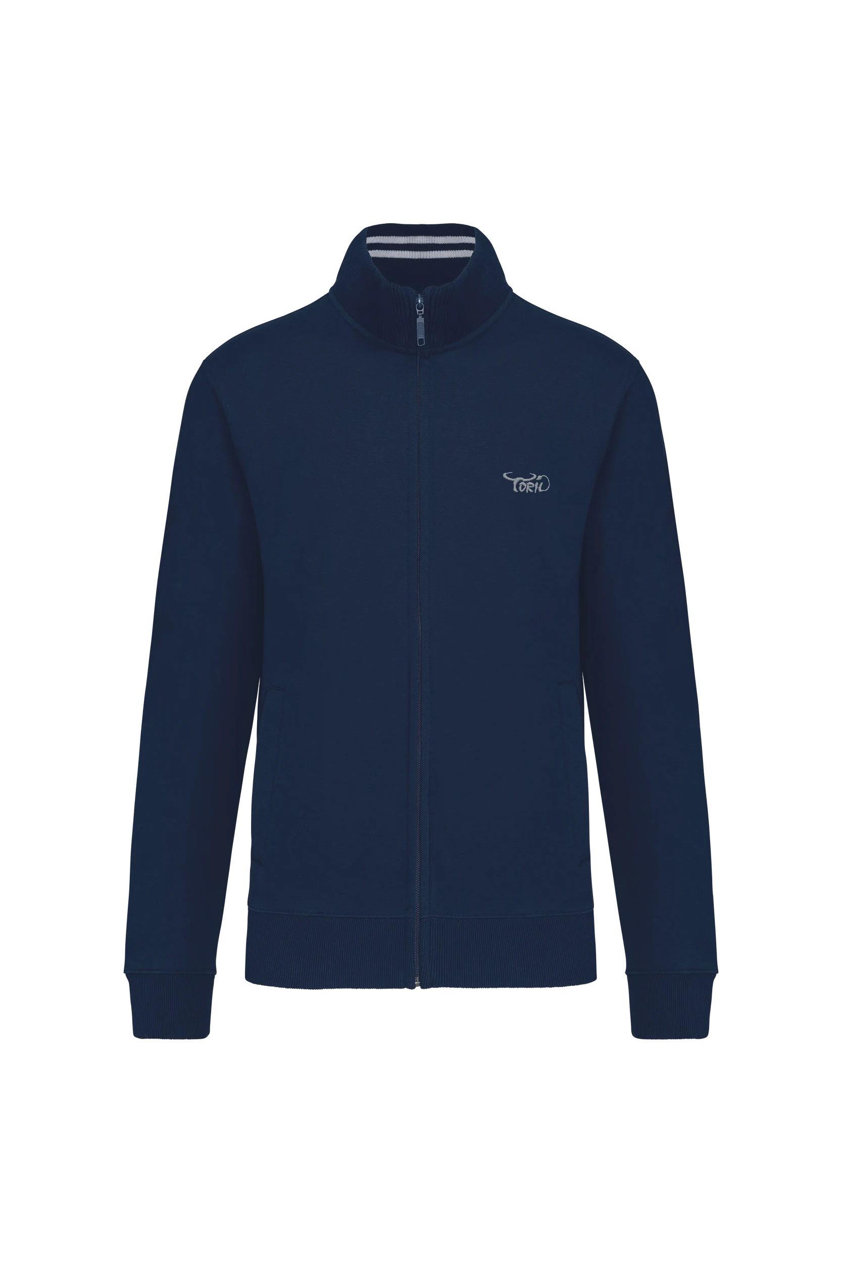 Veste molleton zippée marine