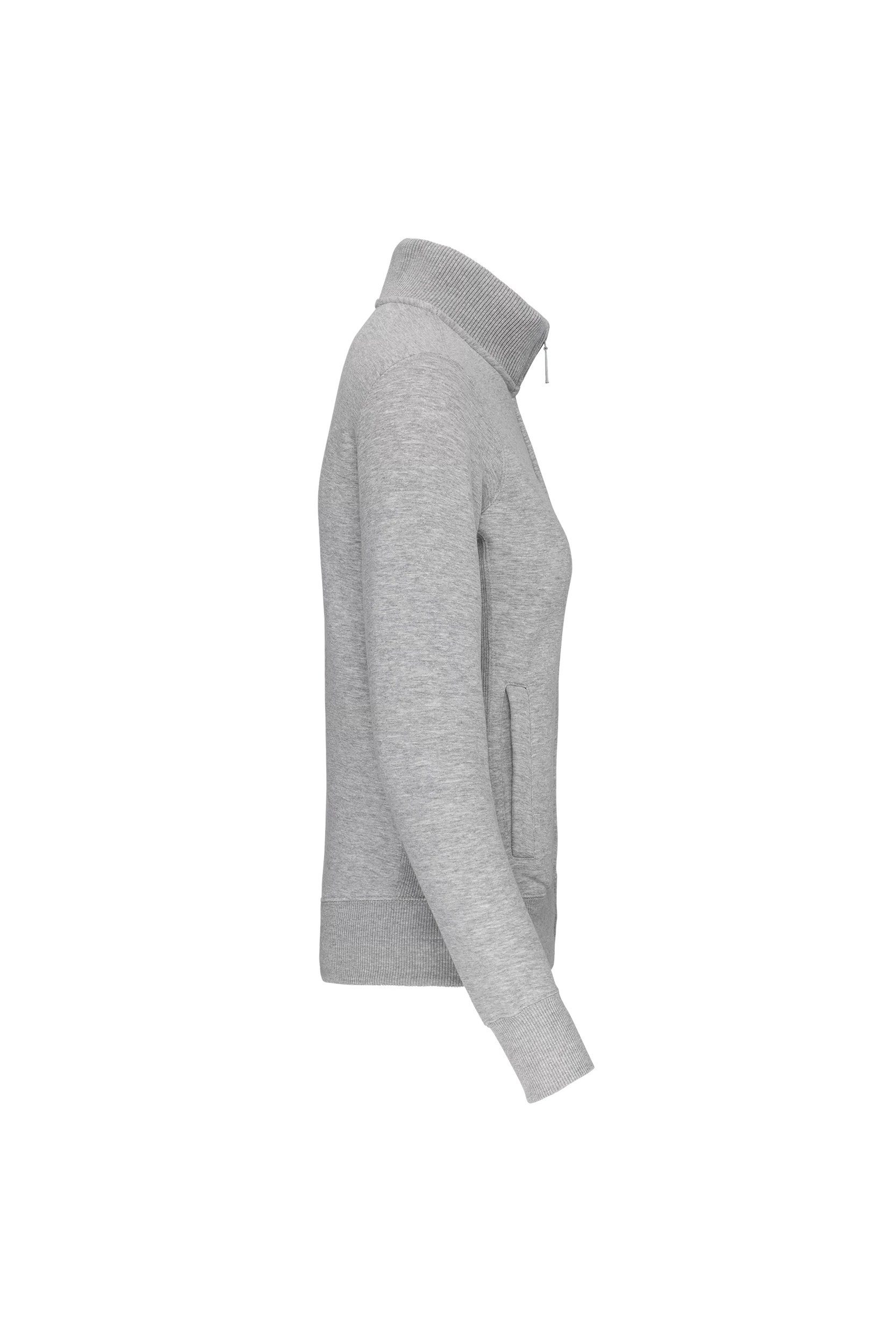 Veste molleton zippée gris