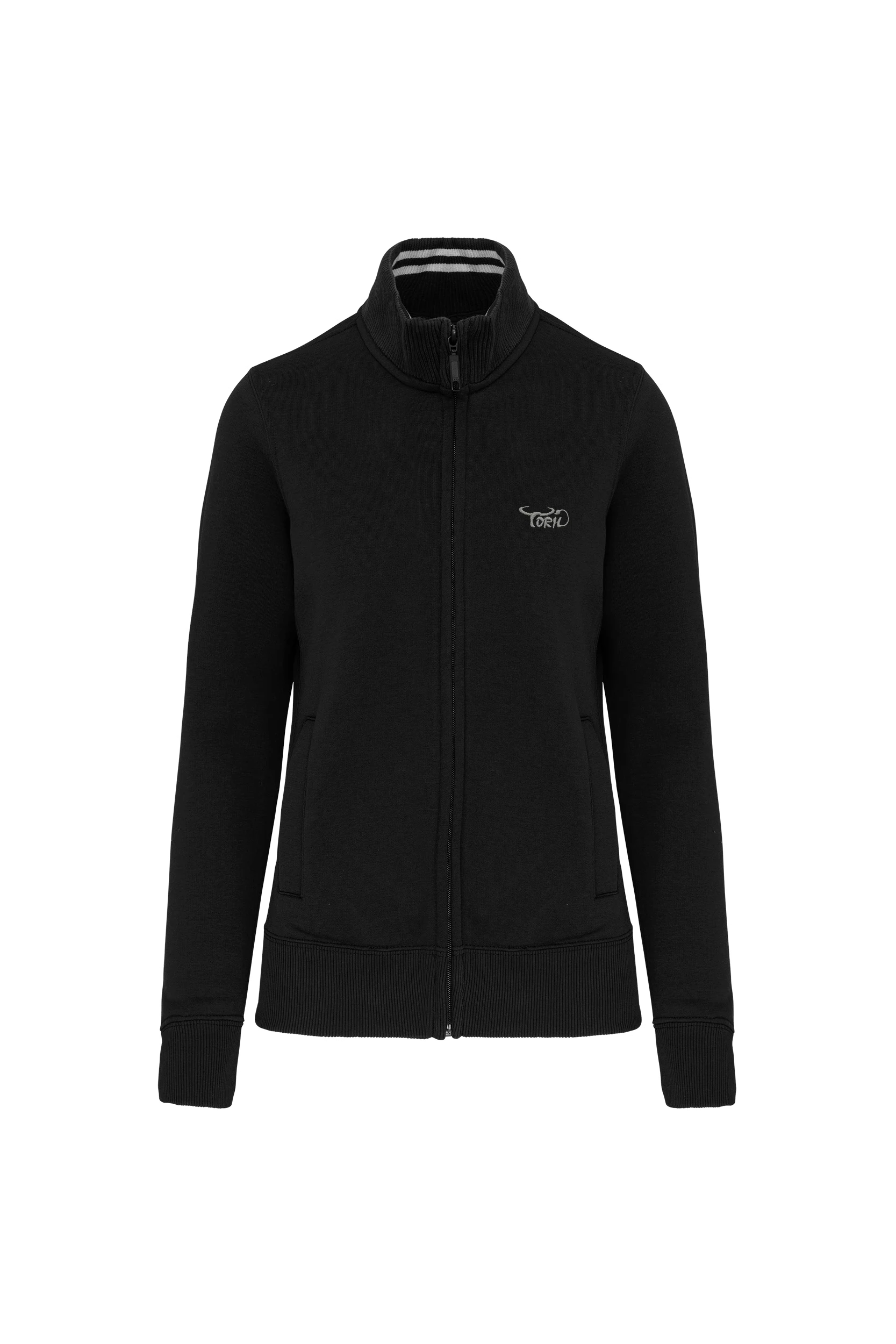 Veste molleton zippée noir