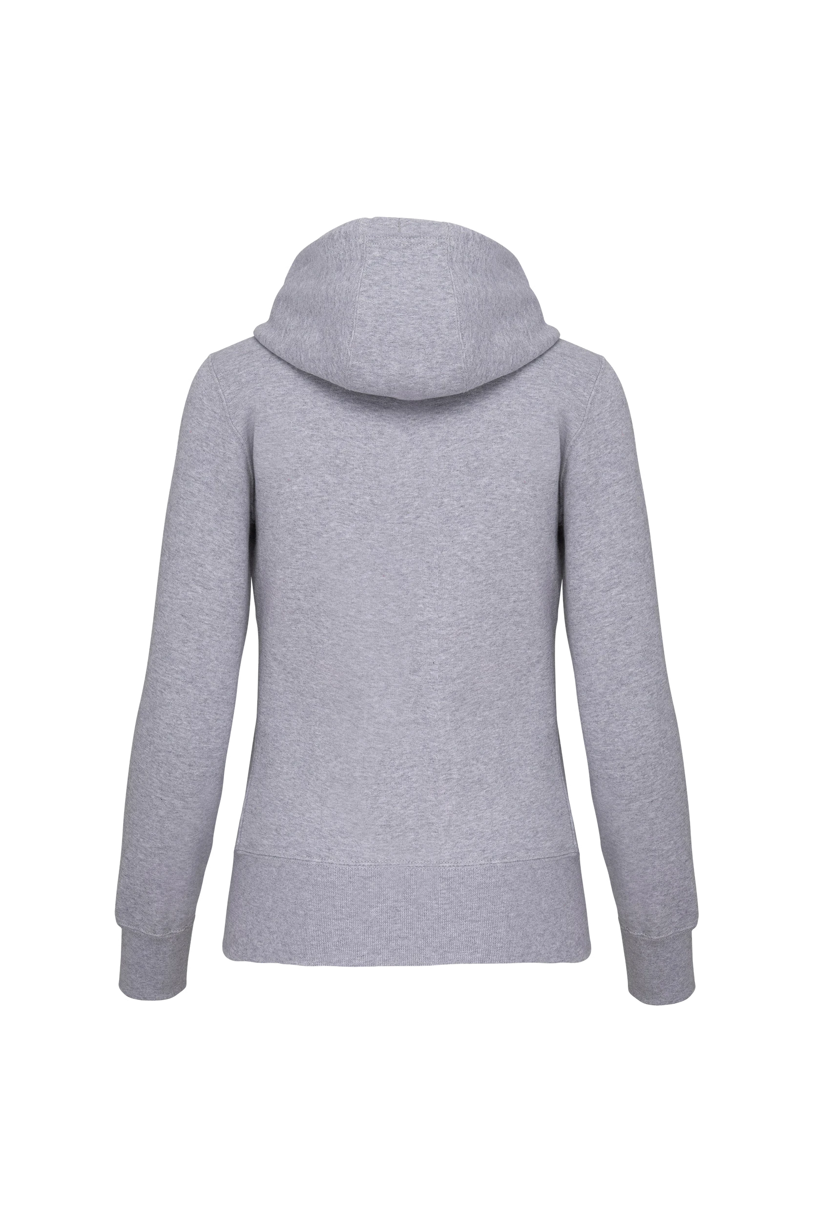 Sweat-shirt zippé capuche gris