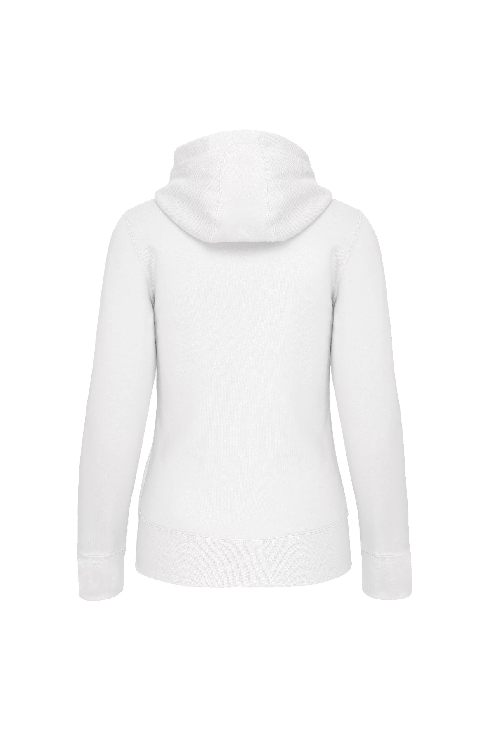 Sweat-shirt zippé capuche blanc