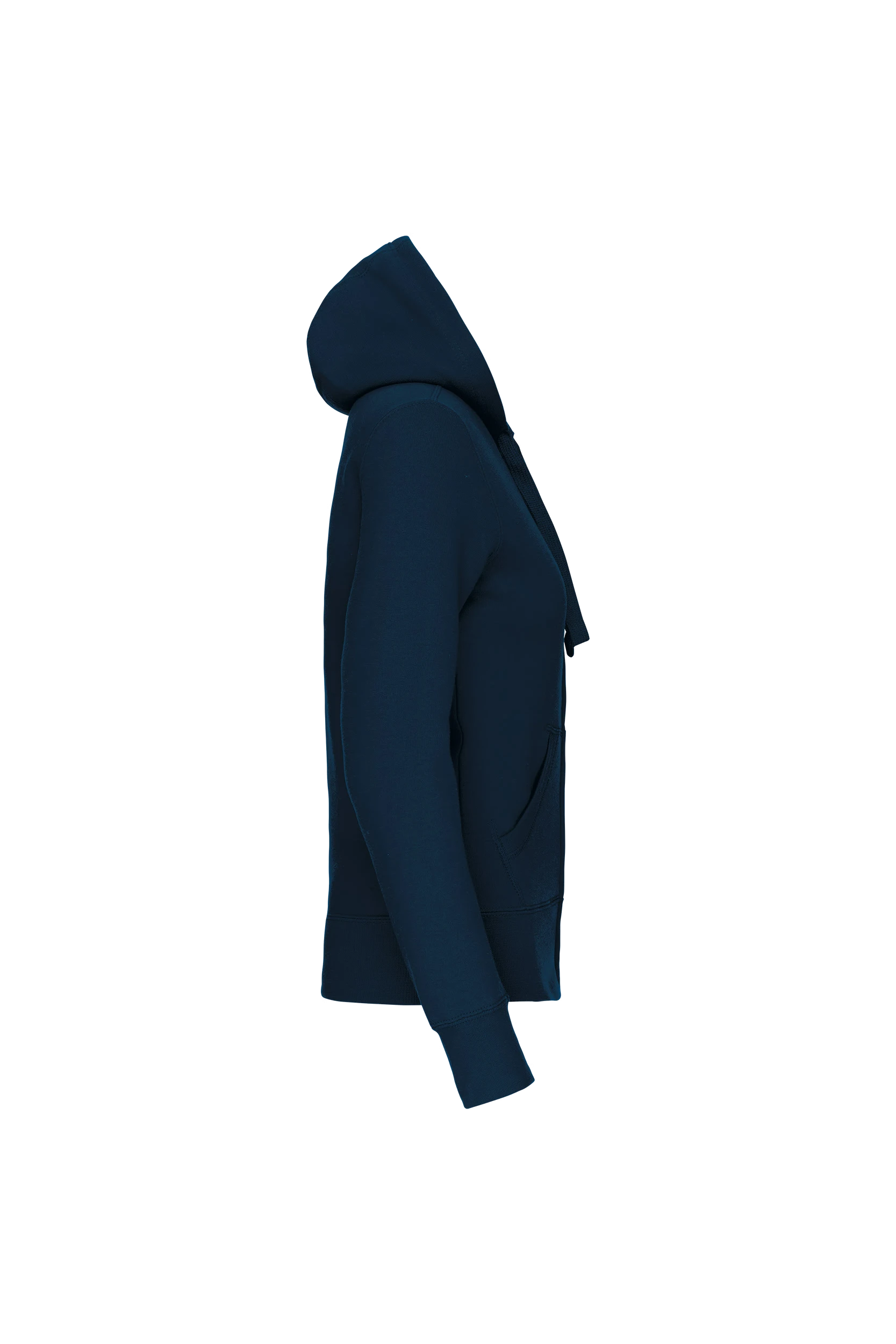Sweat-shirt zippé capuche marine