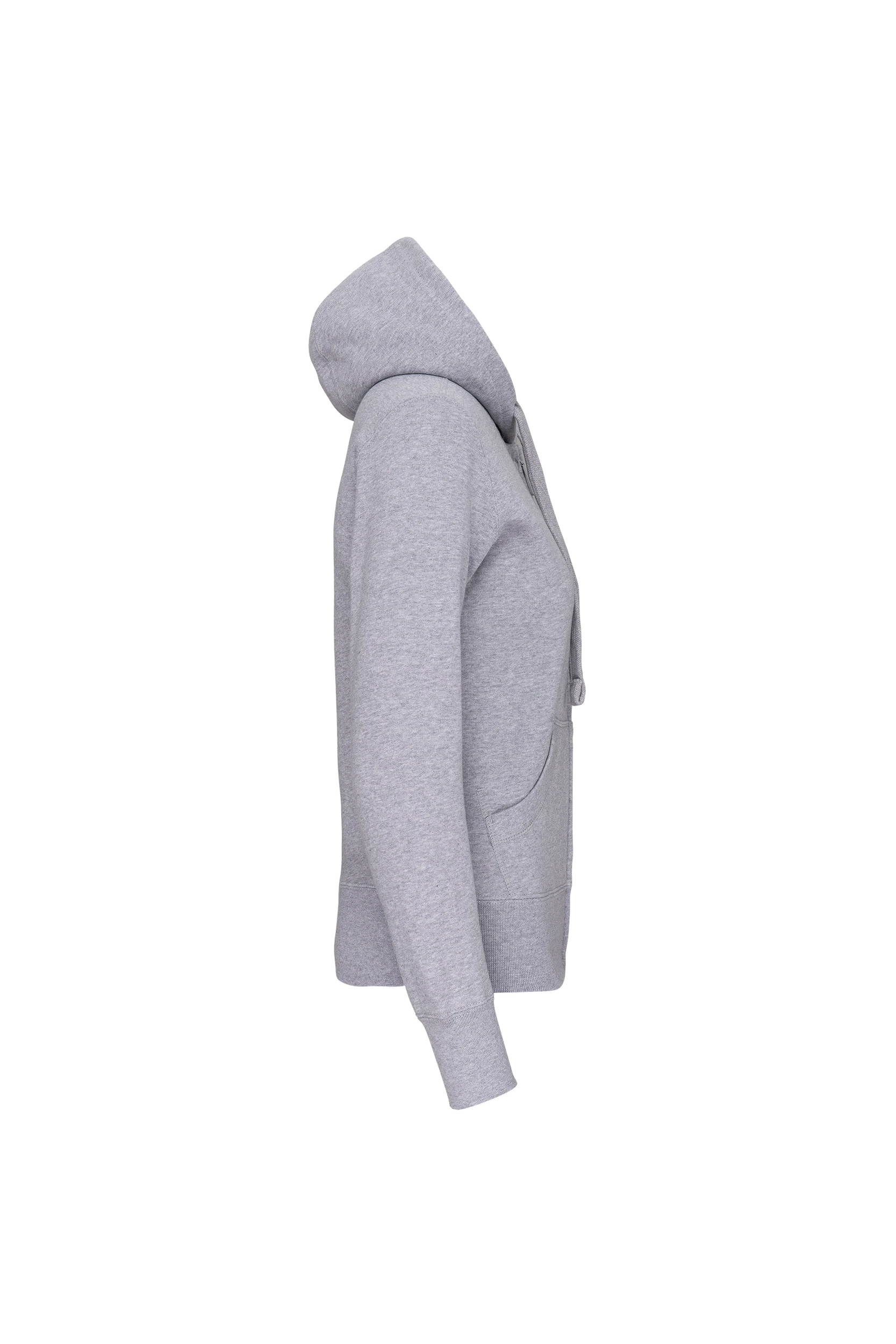 Sweat-shirt zippé capuche gris