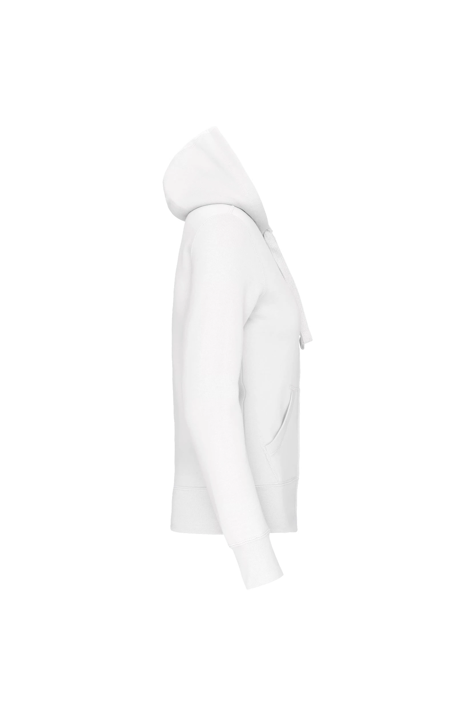 Sweat-shirt zippé capuche blanc
