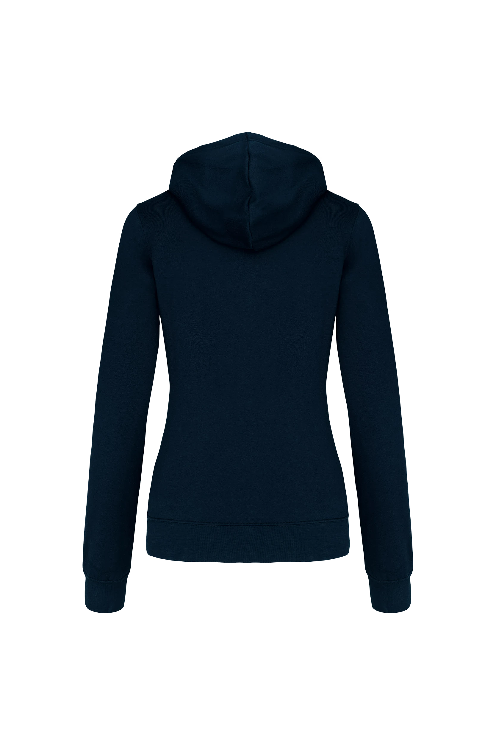 Sweat-shirt capuche contrastée marine