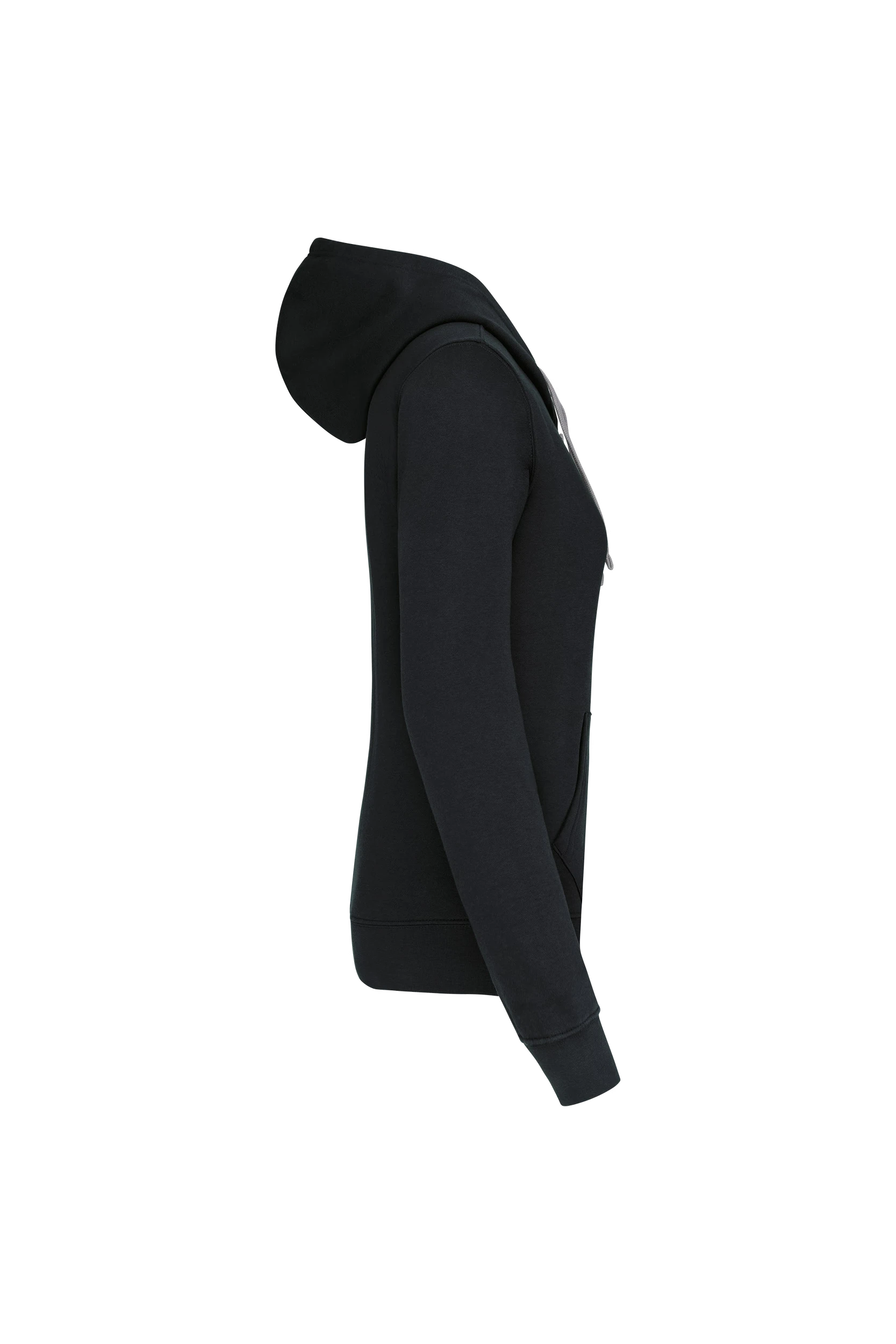 Sweat-shirt capuche contrastée noir