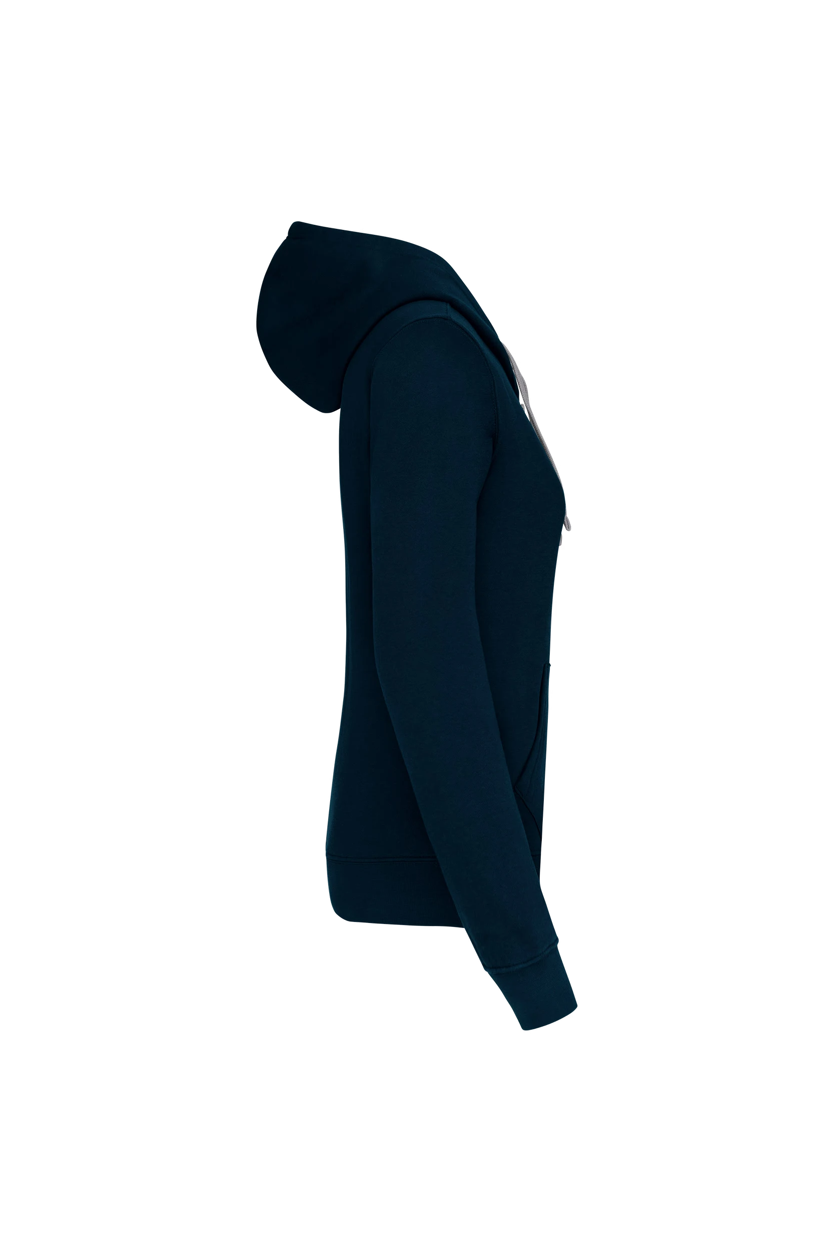 Sweat-shirt capuche contrastée marine