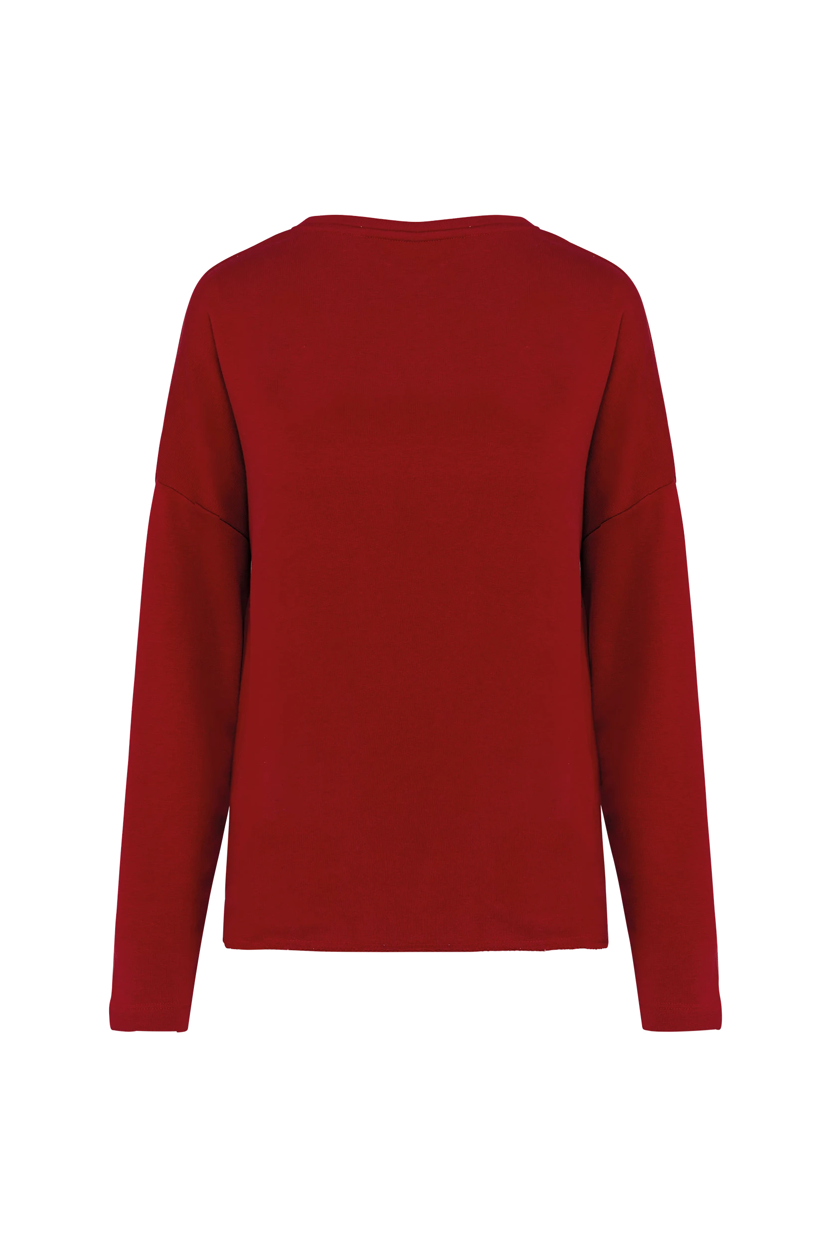 Sweat-shirt "Loose" rouge hibiscus