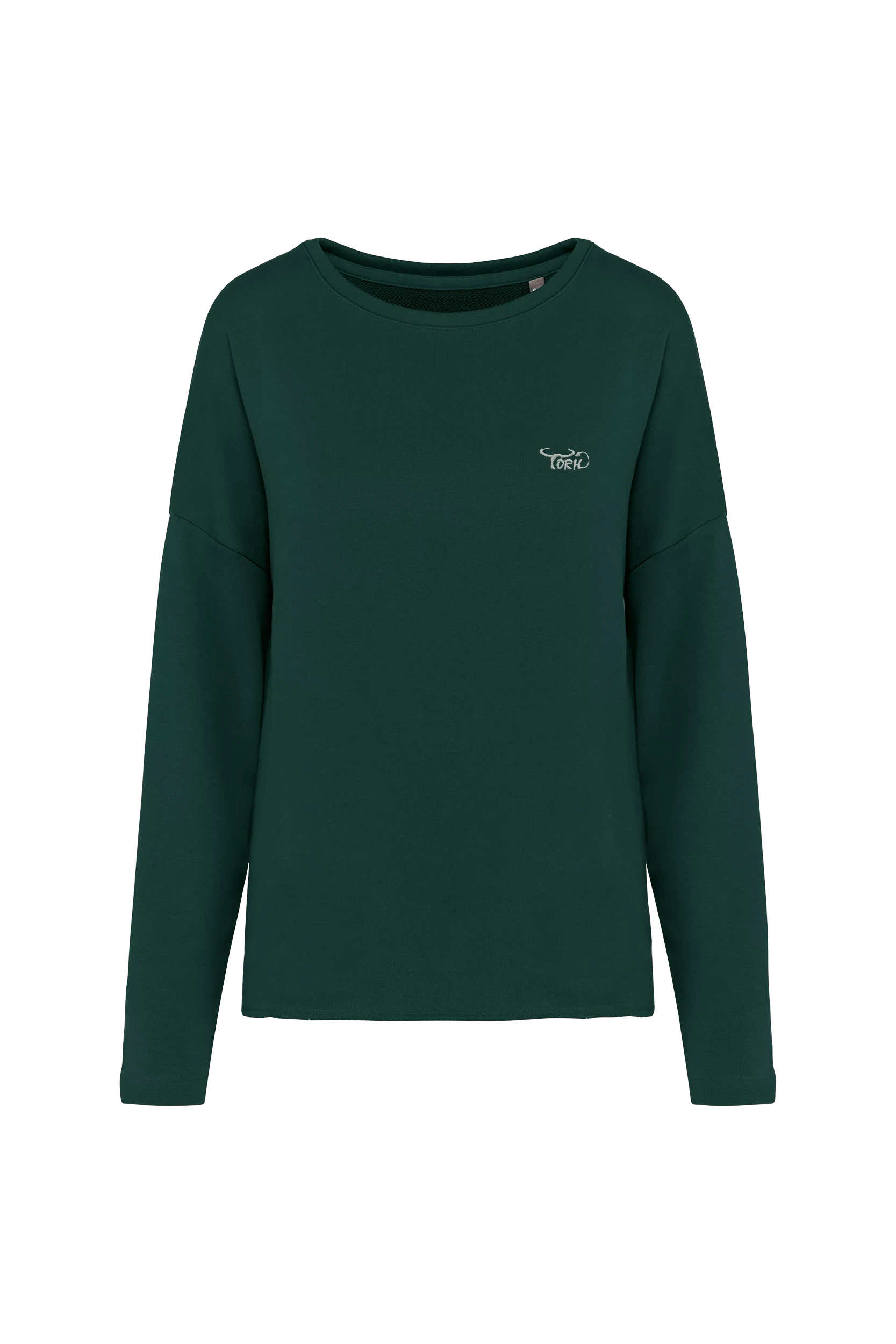 Sweat-shirt "Loose" vert amazone