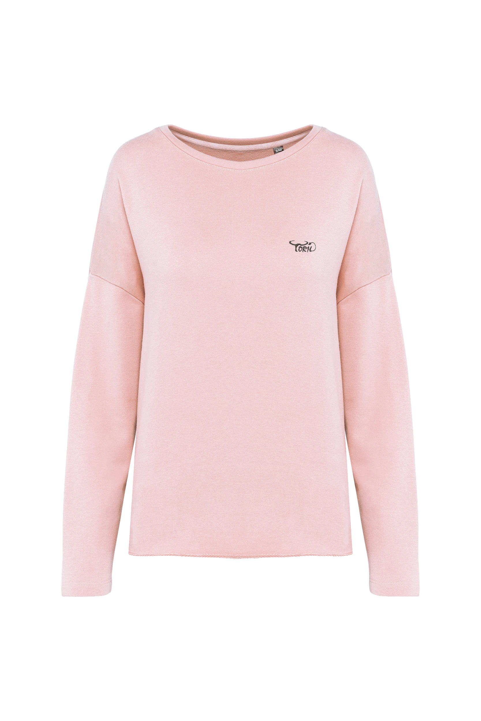 Sweat-shirt "Loose" rose pâle