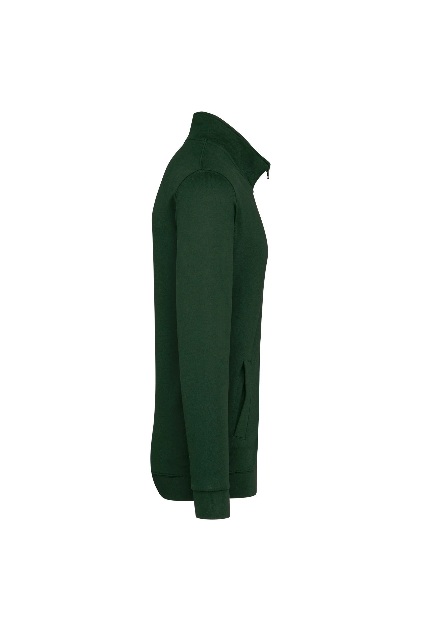 Veste molleton zippée vert forêt