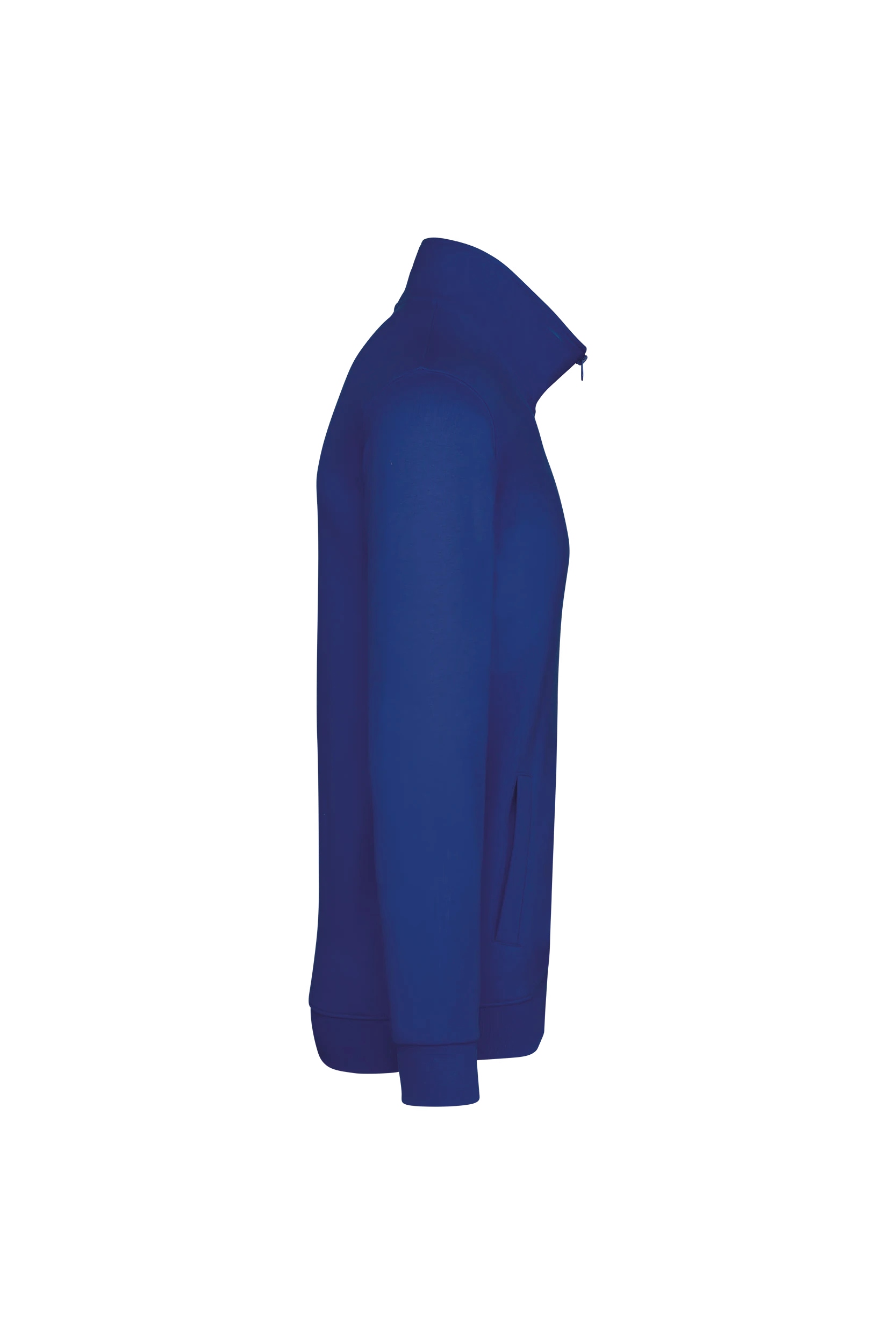 Veste molleton zippée bleu