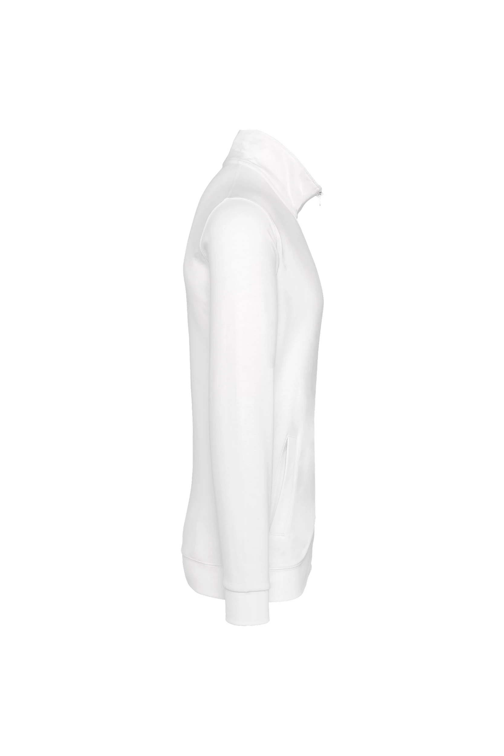 Veste molleton zippée blanc