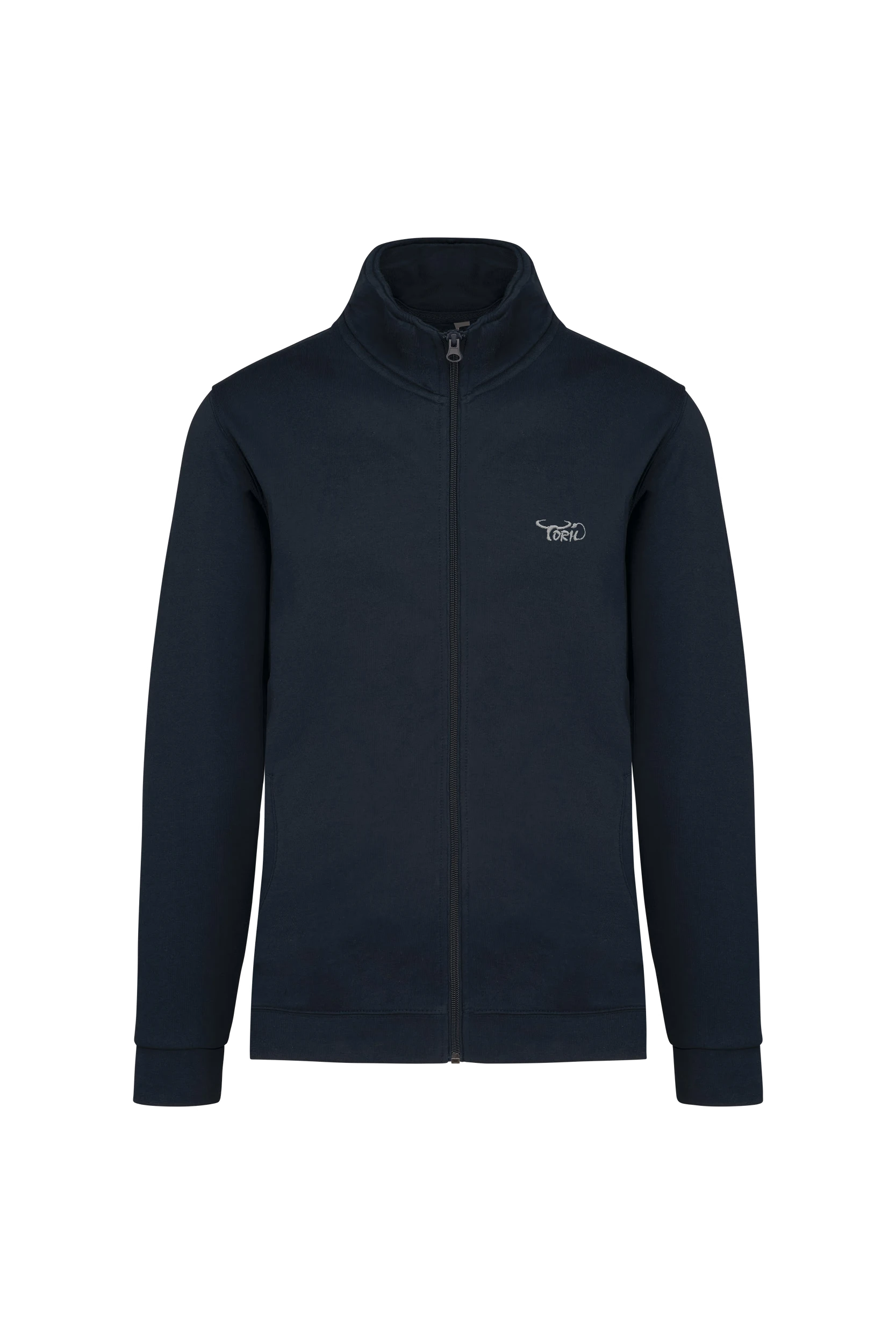 Veste molleton zippée marine
