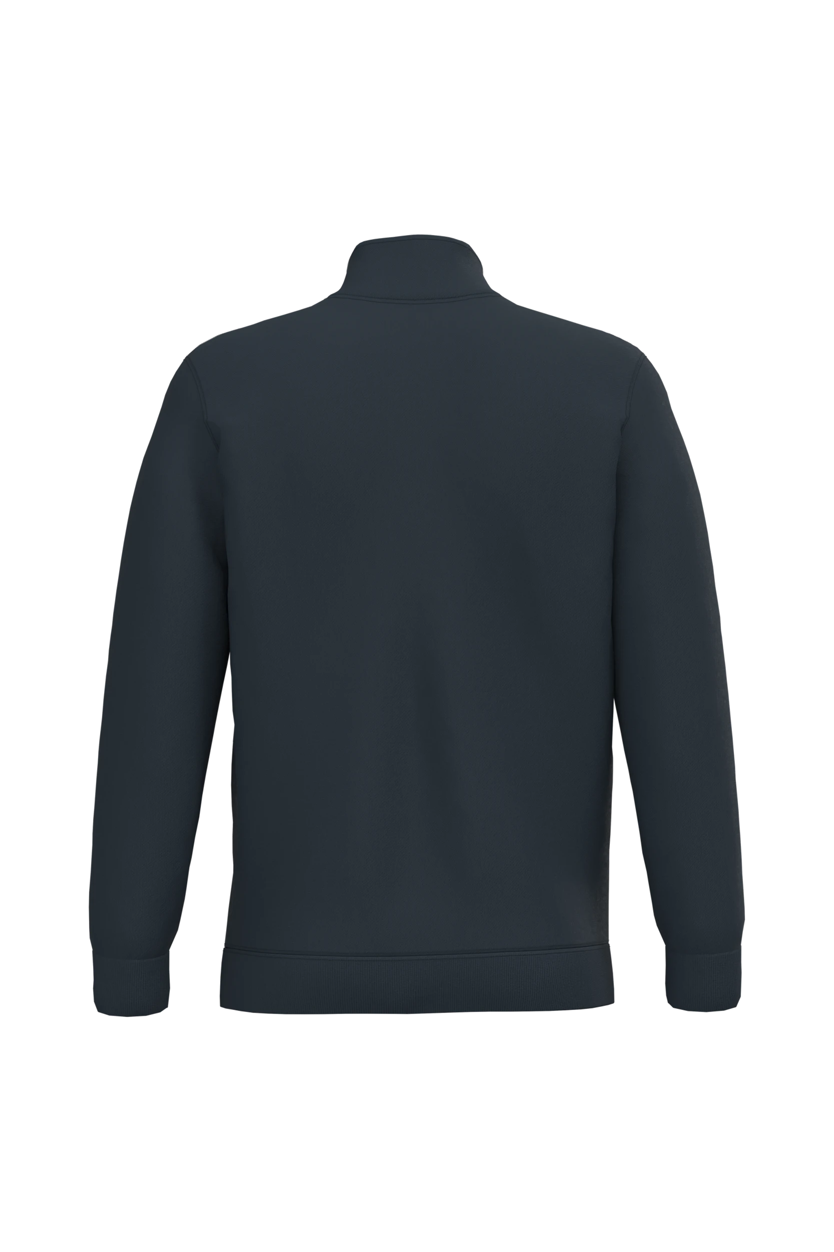 Sweat-shirt col zippé marine