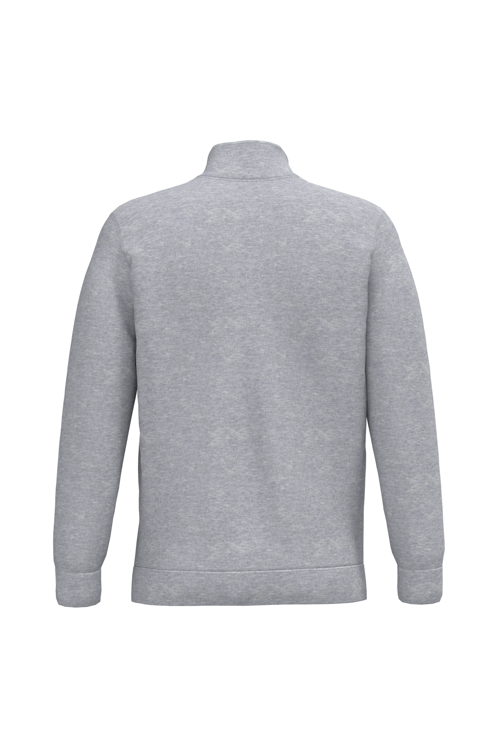 Sweat-shirt col zippé gris