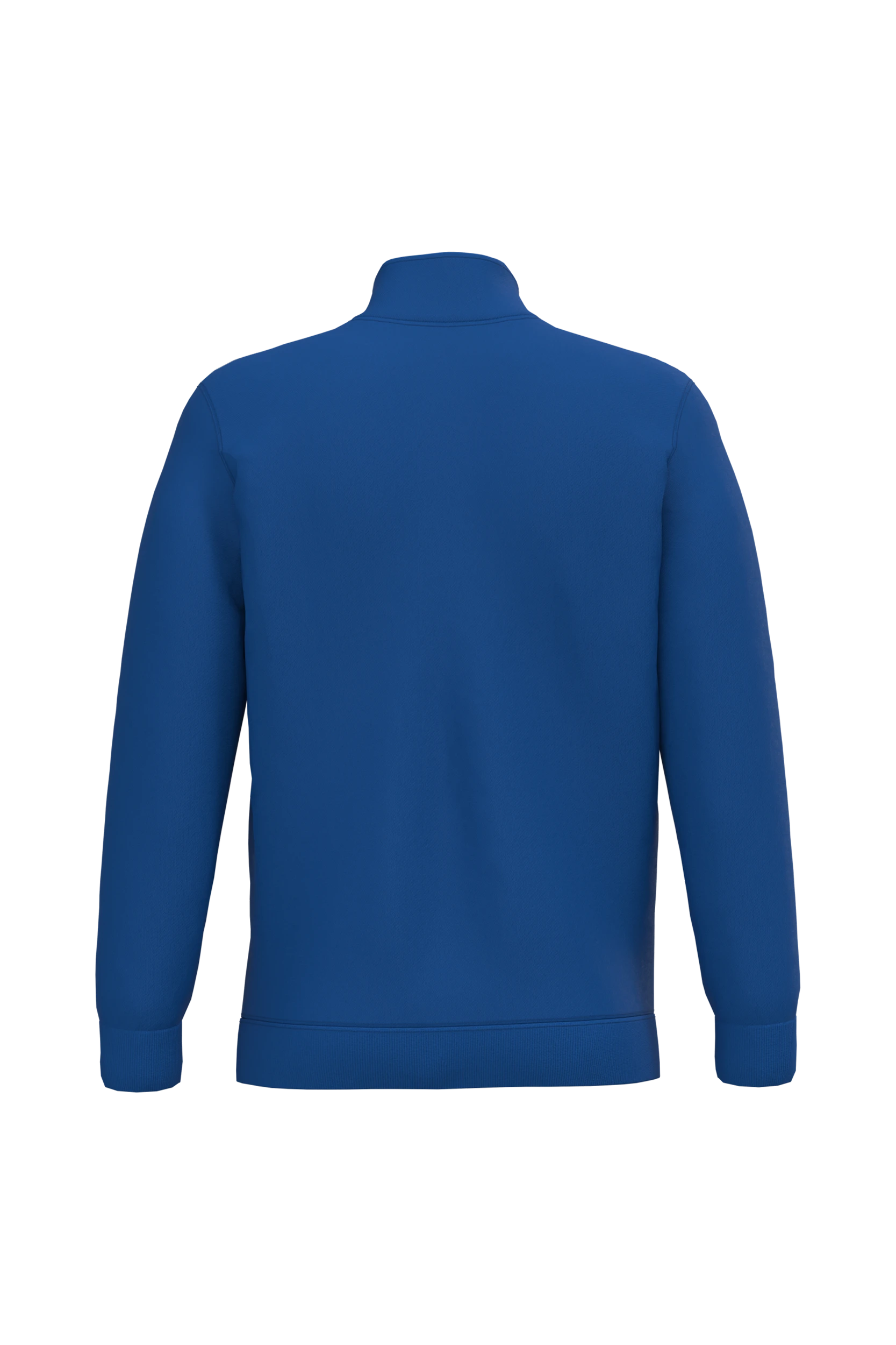Sweat-shirt col zippé bleu