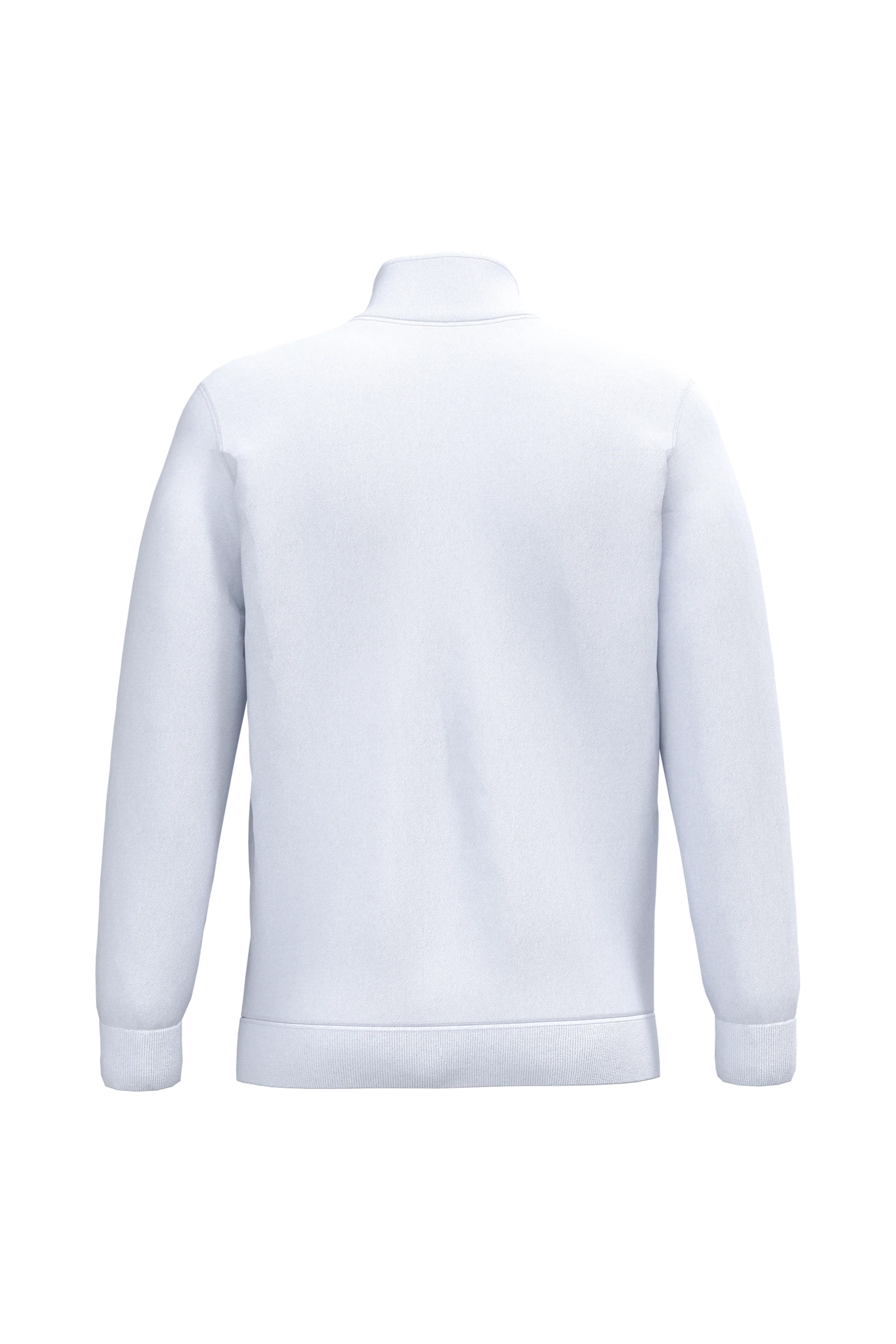 Sweat-shirt col zippé blanc