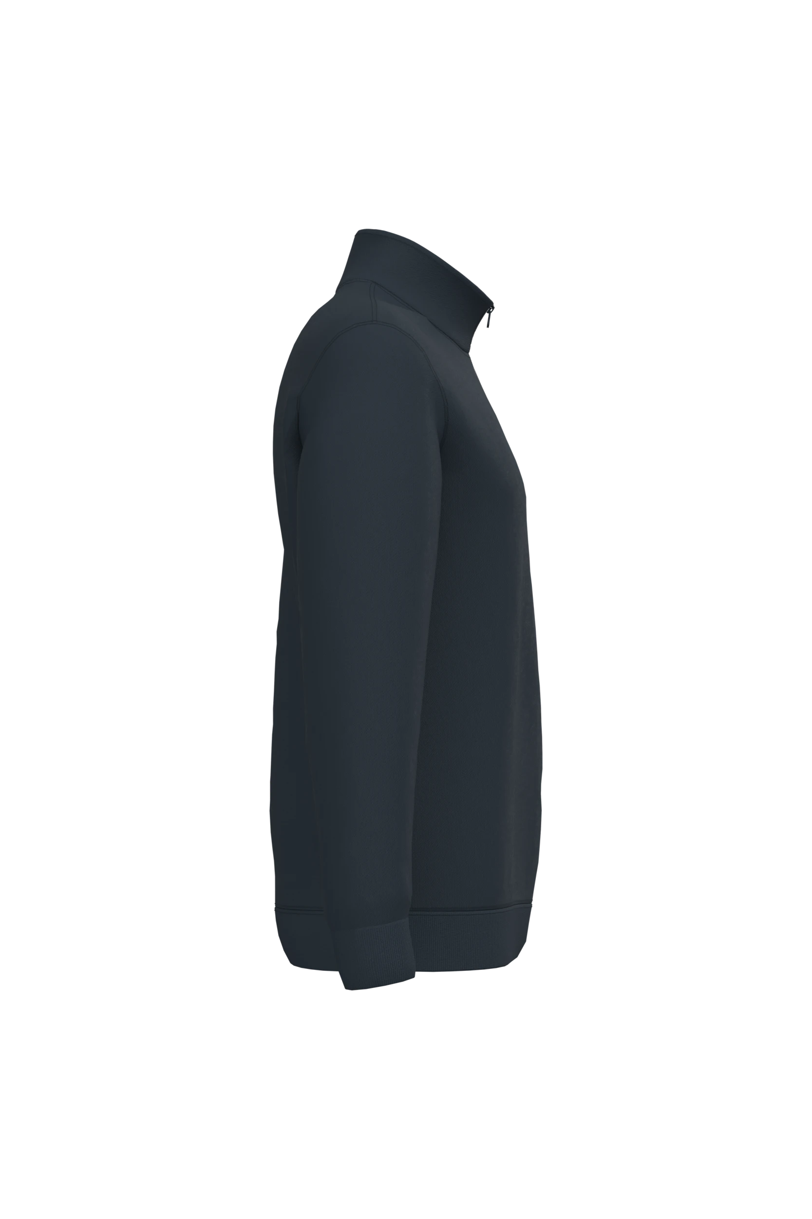 Sweat-shirt col zippé marine