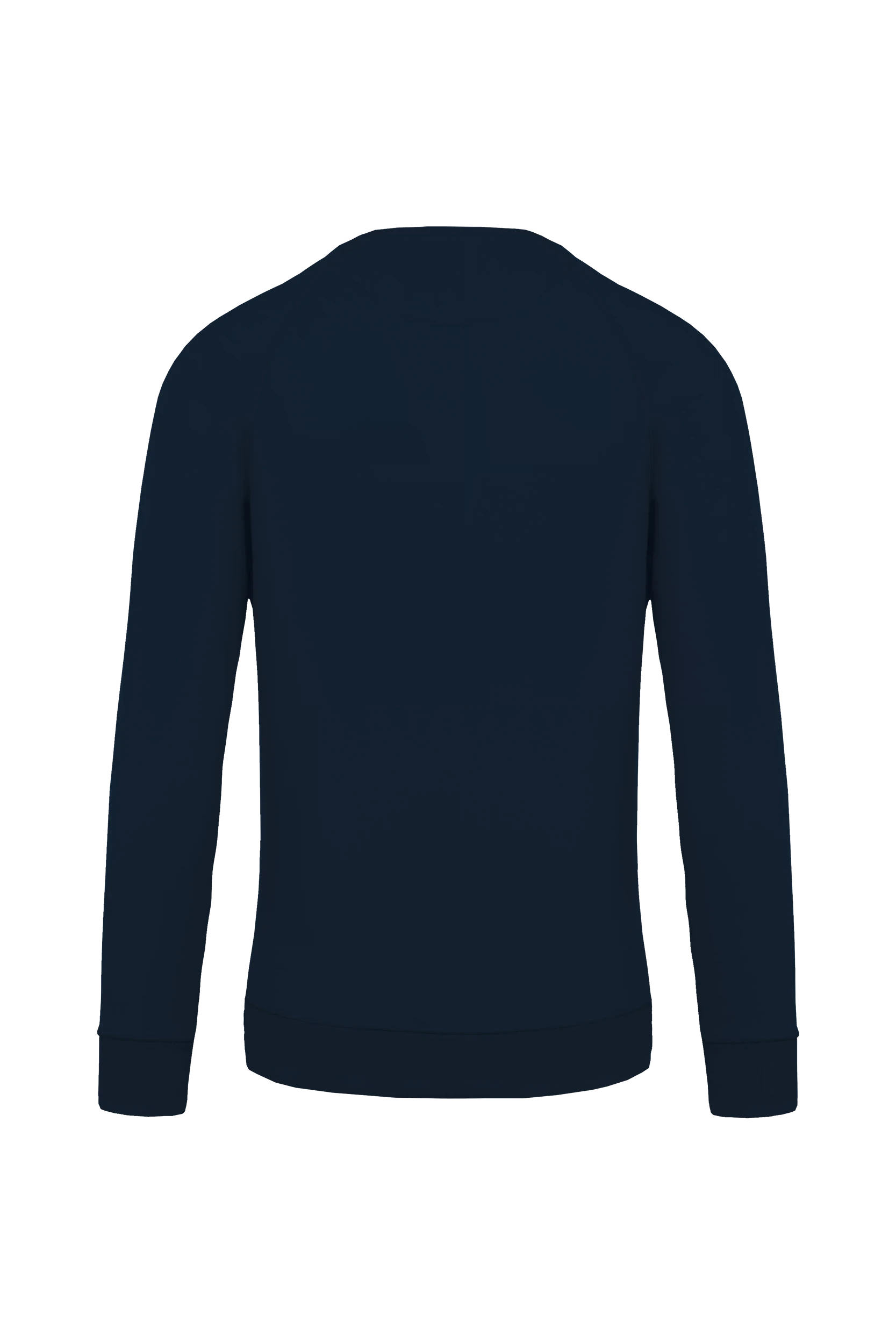 Sweat-shirt bio col rond manches raglan marine