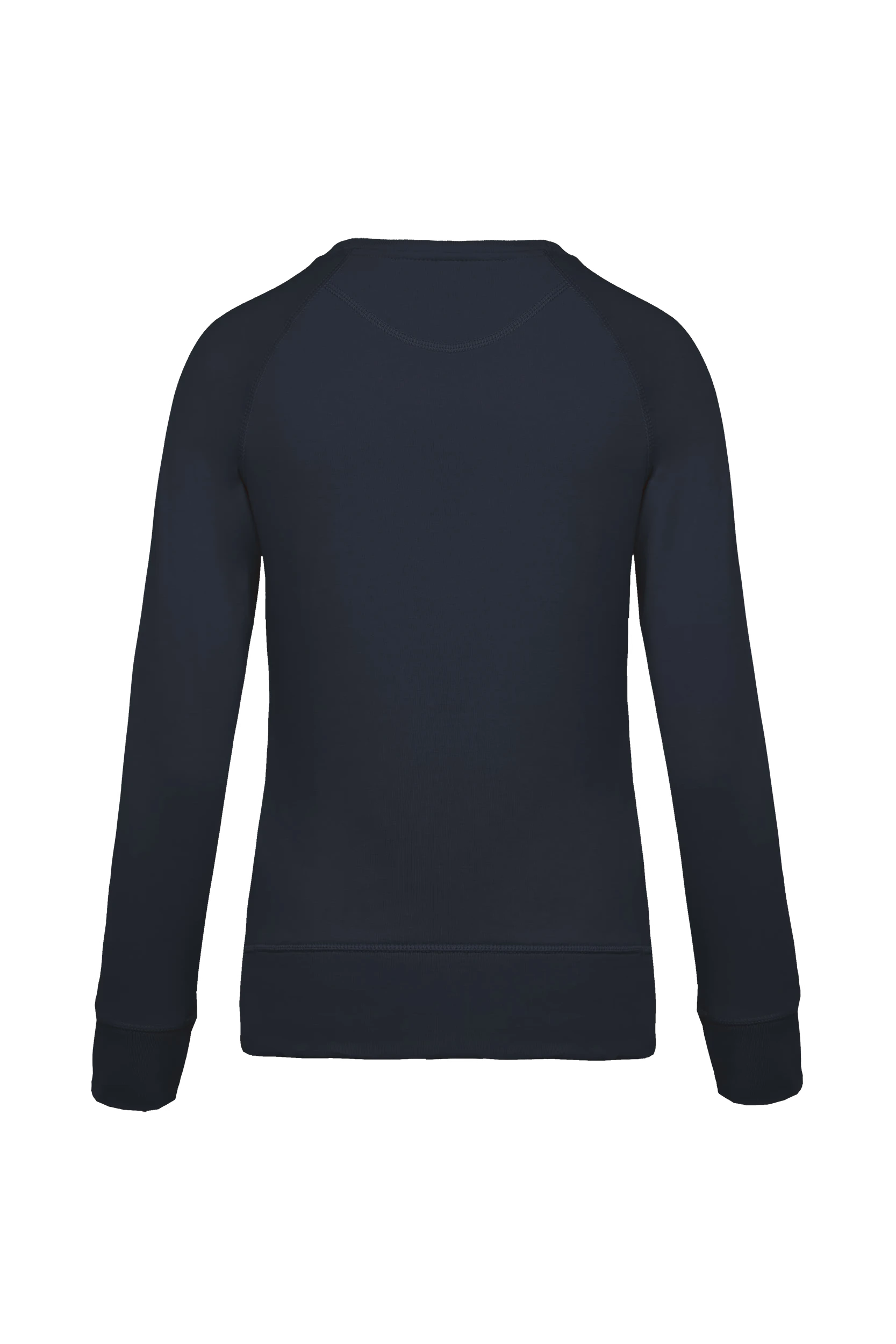Sweat-shirt bio col rond manches raglan marine