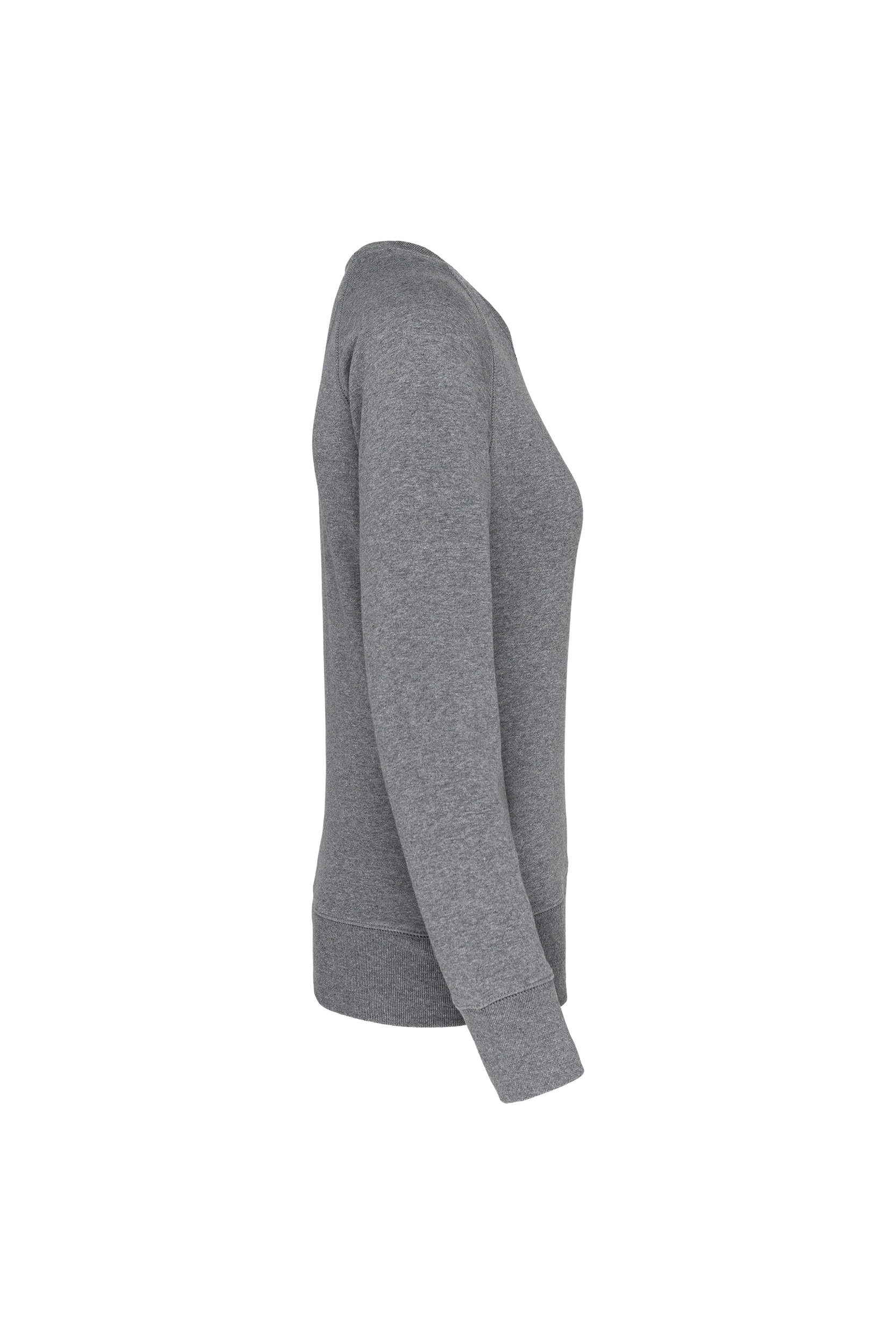 Sweat-shirt bio col rond manches raglan gris