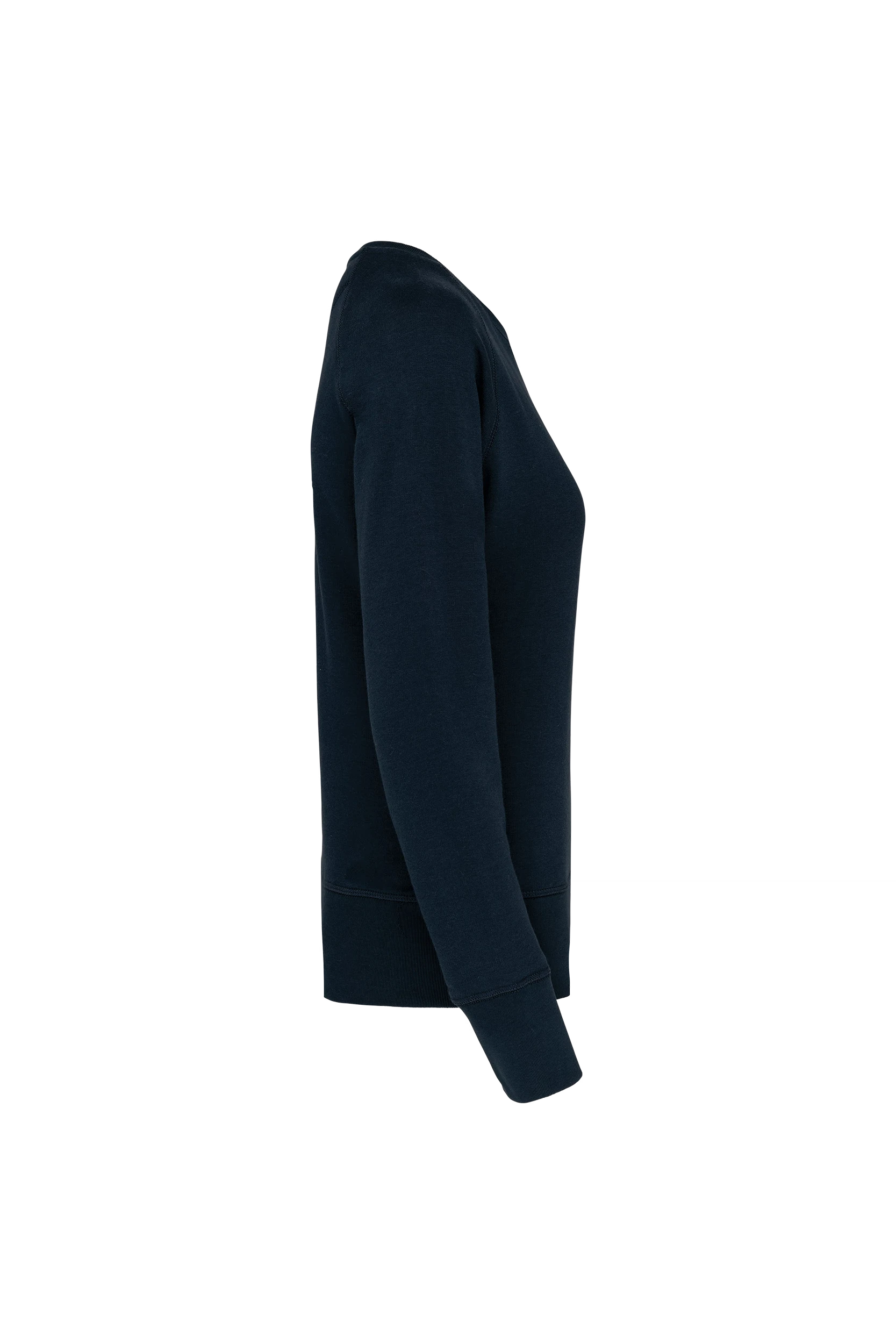 Sweat-shirt bio col rond manches raglan marine