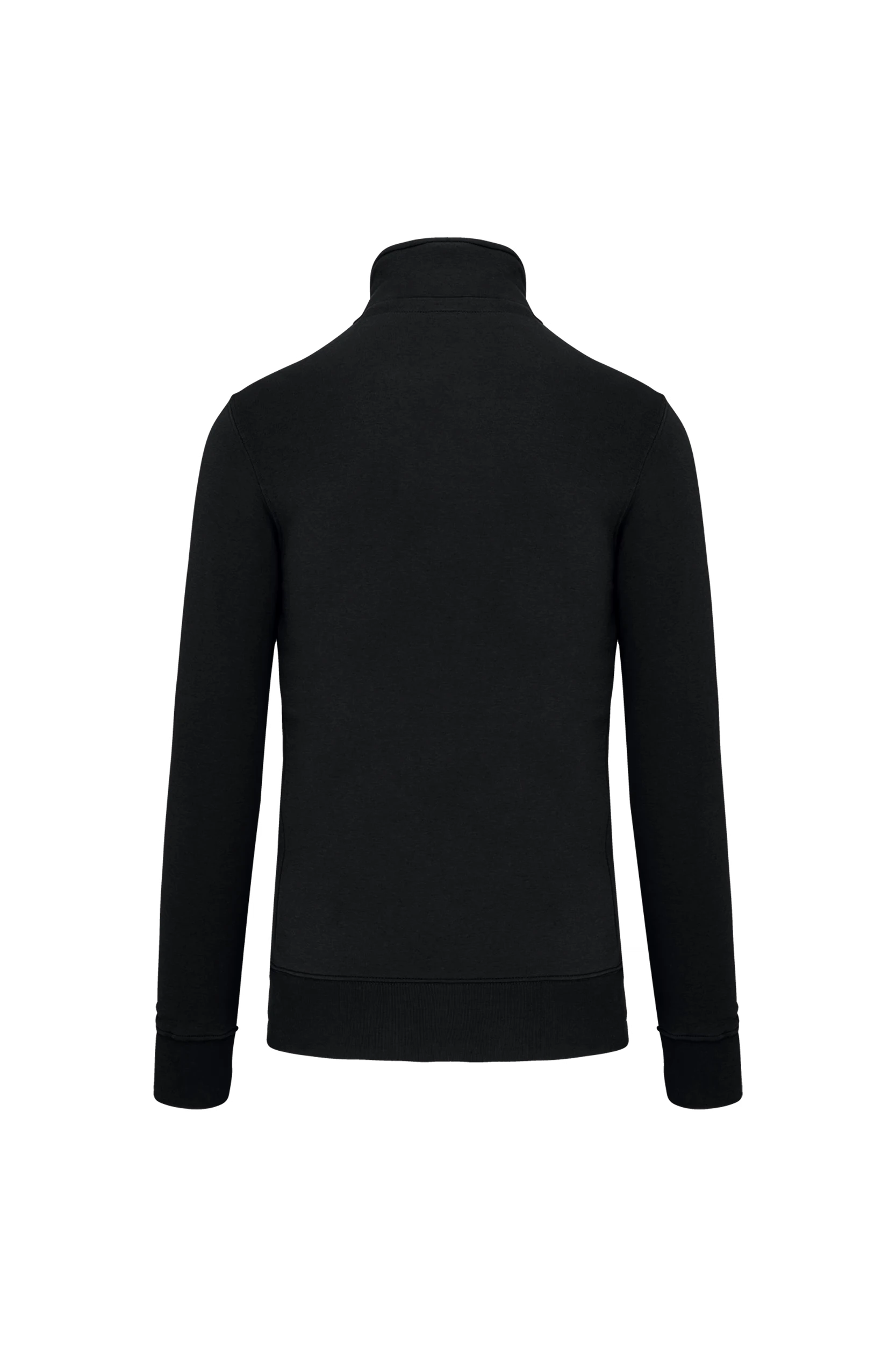 Sweat-shirt col zippé noir
