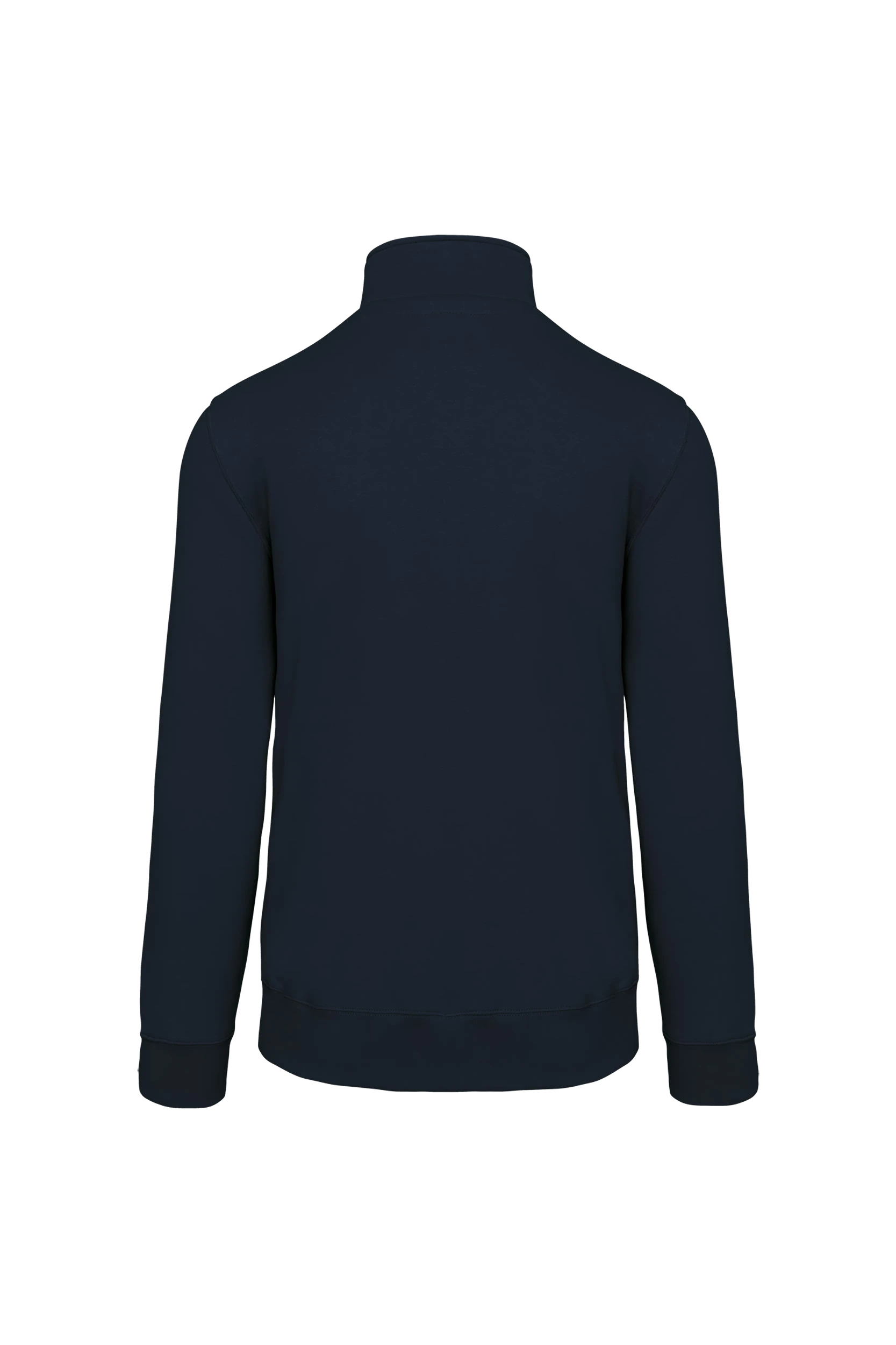 Sweat-shirt col zippé marine