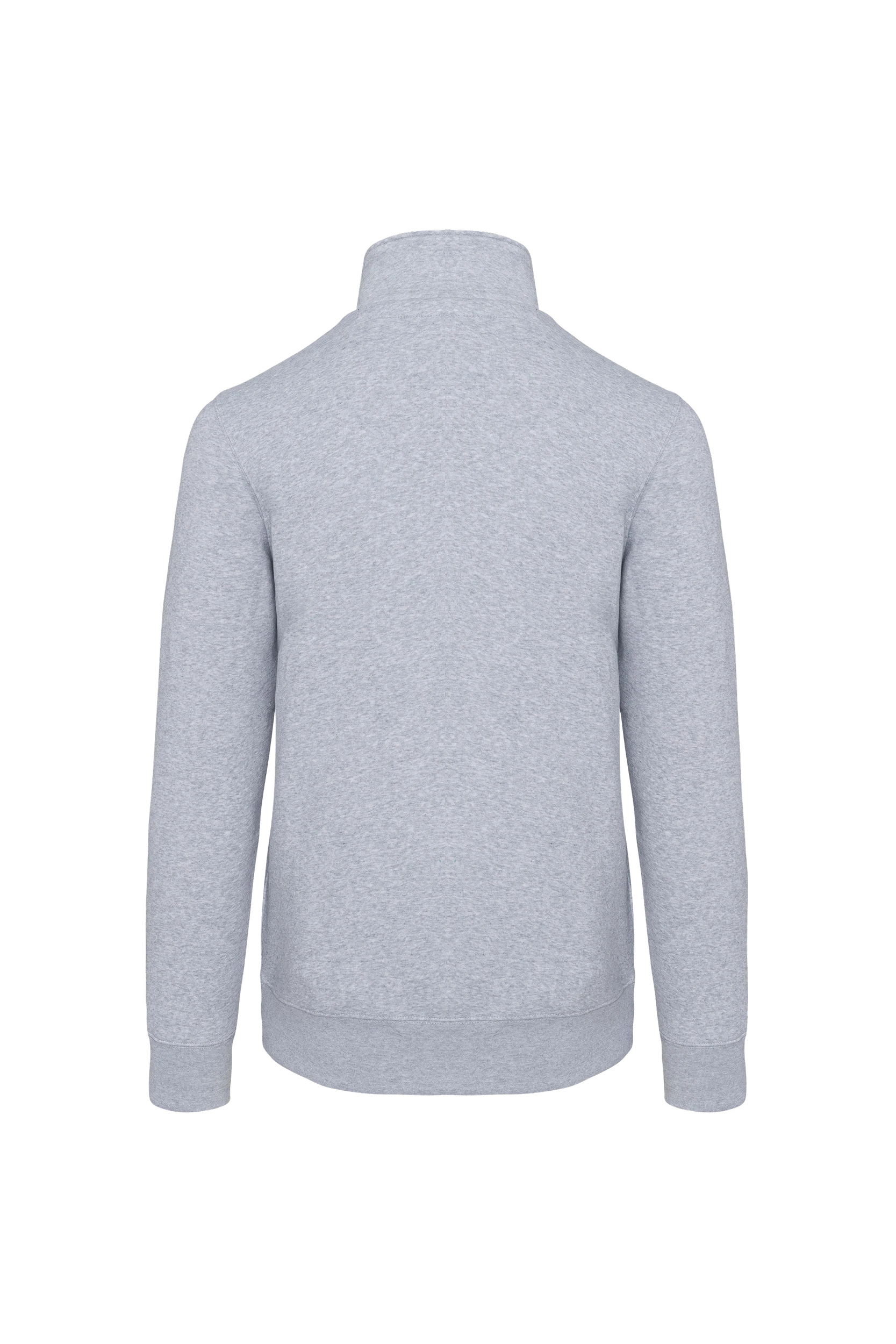 Sweat-shirt col zippé gris