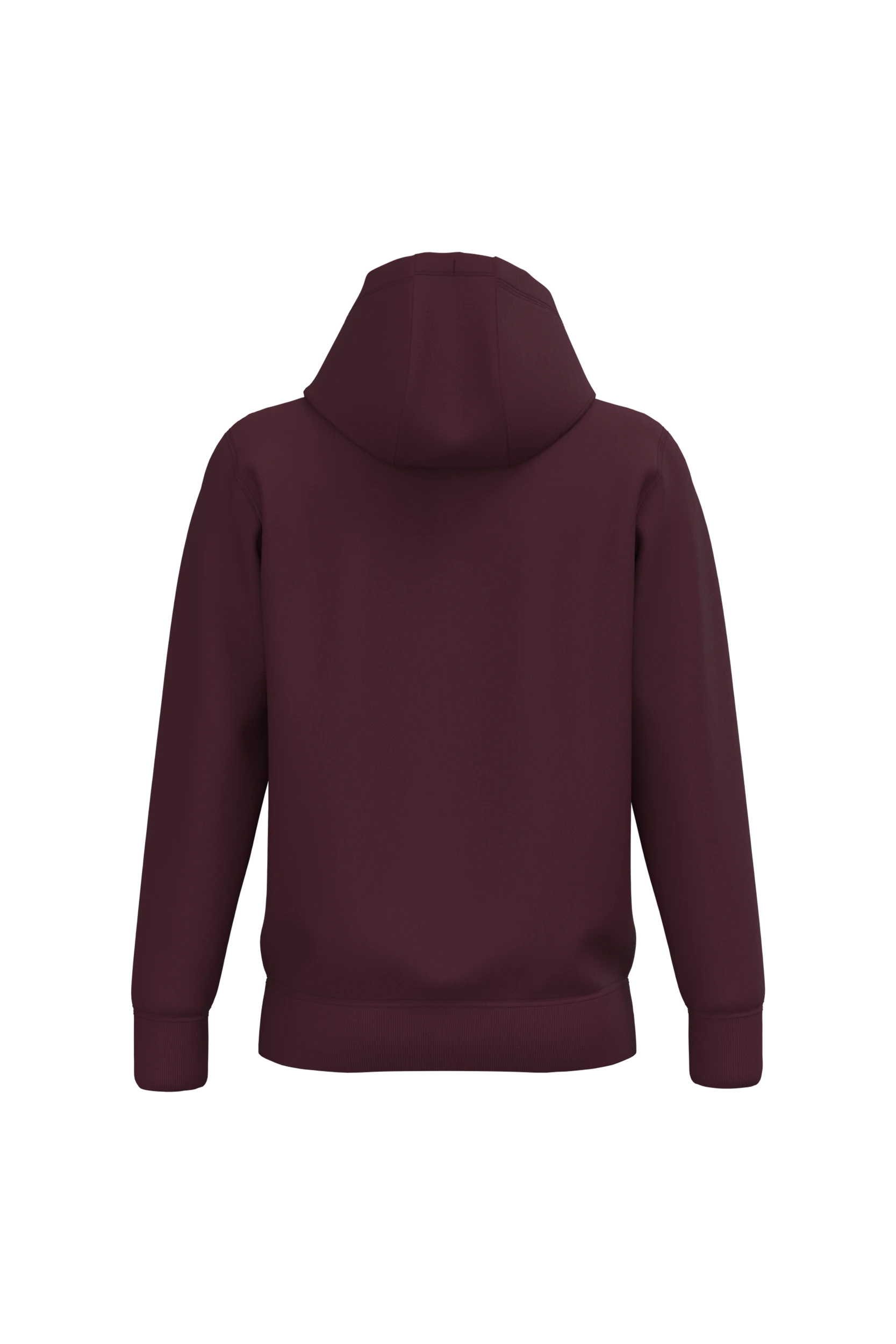 Sweat-shirt capuche bordeaux