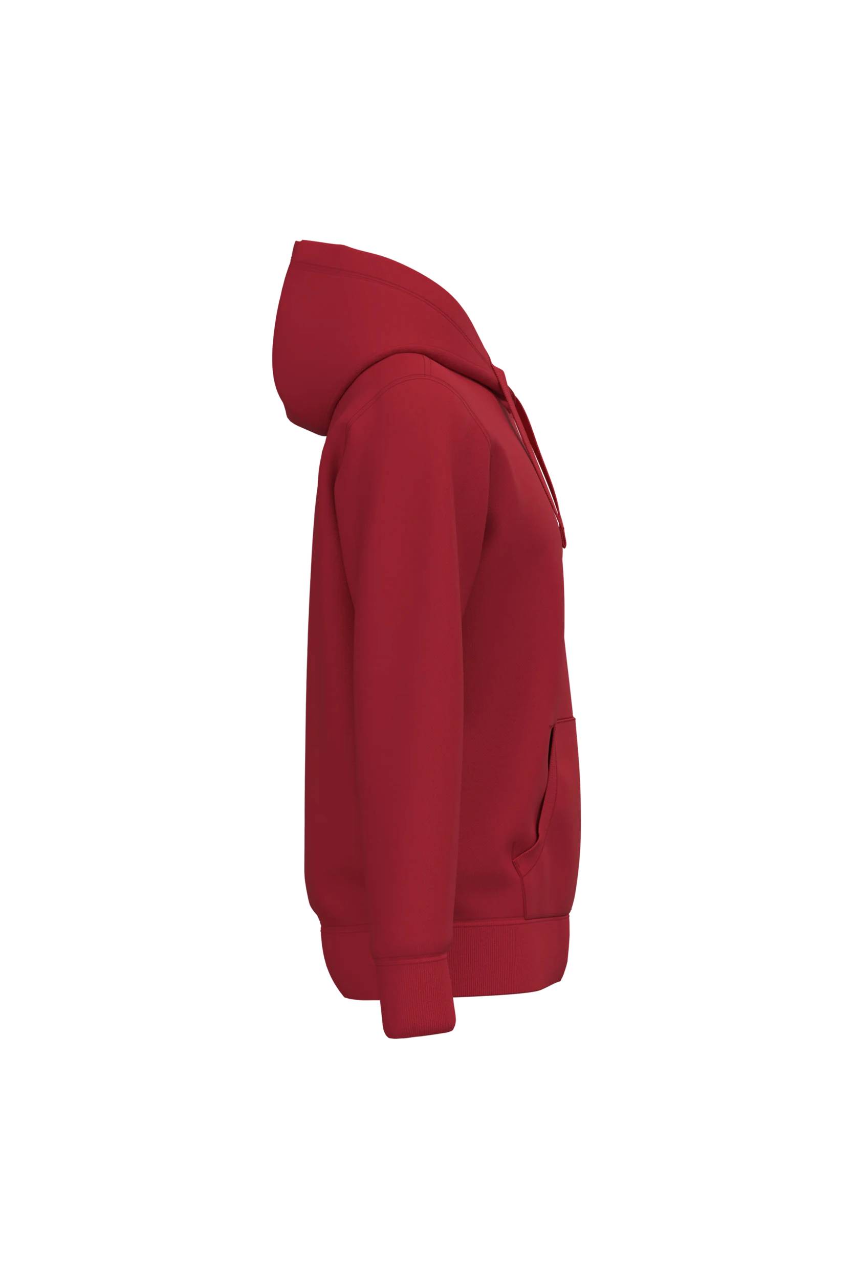 Sweat-shirt capuche rouge