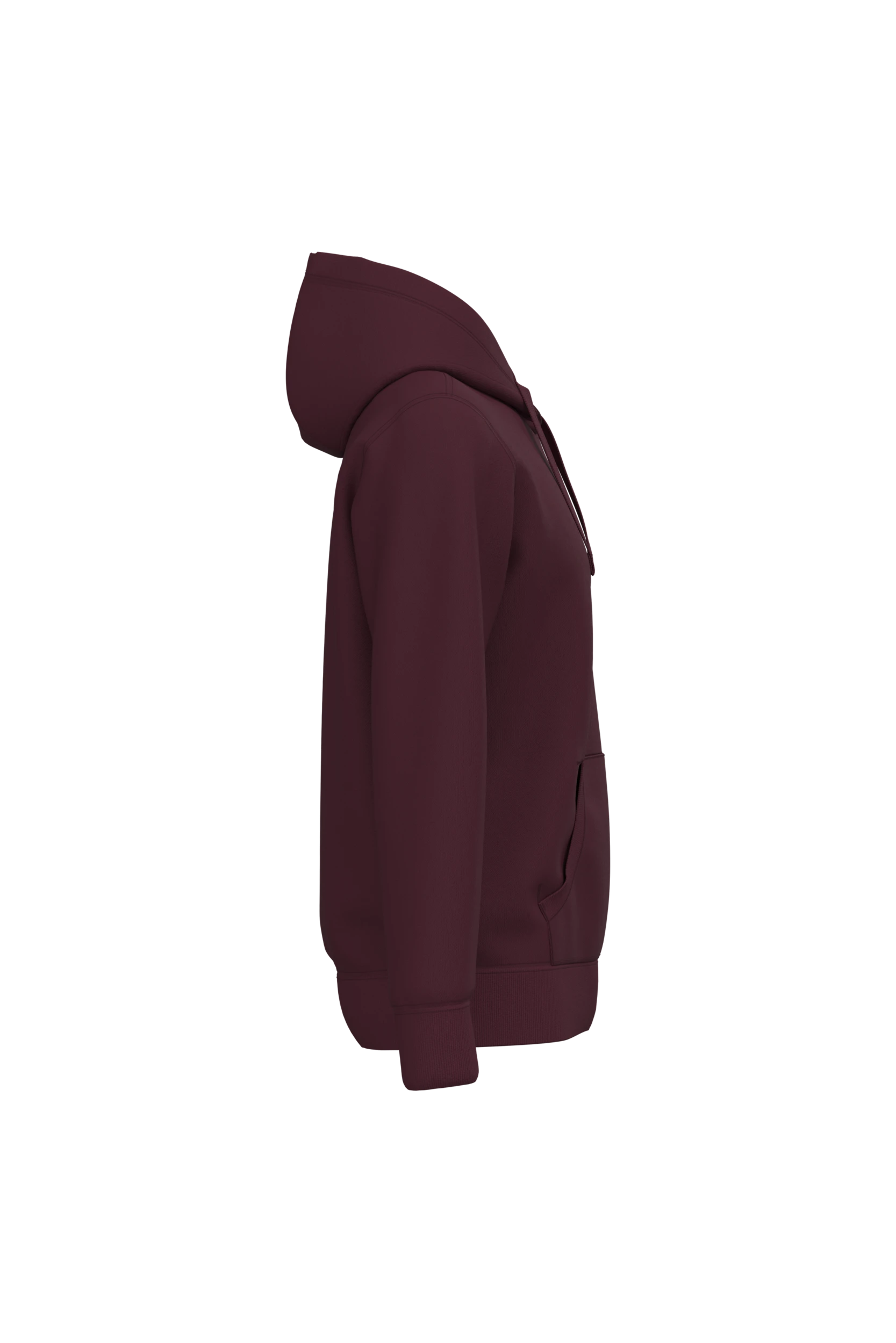 Sweat-shirt capuche bordeaux