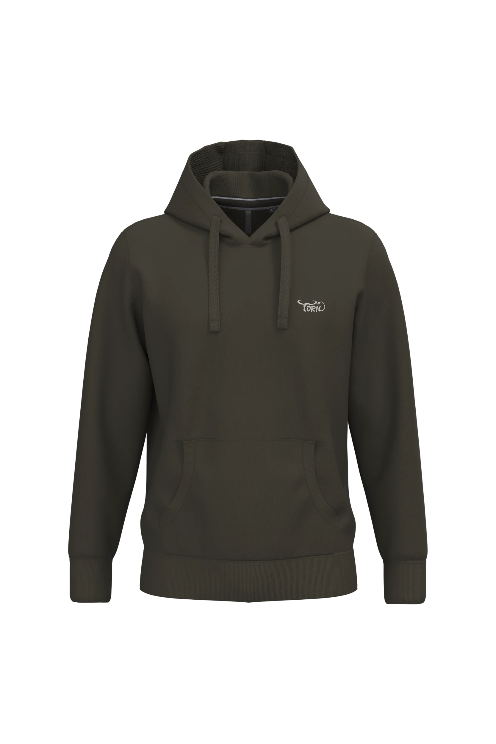 Sweat-shirt capuche kaki