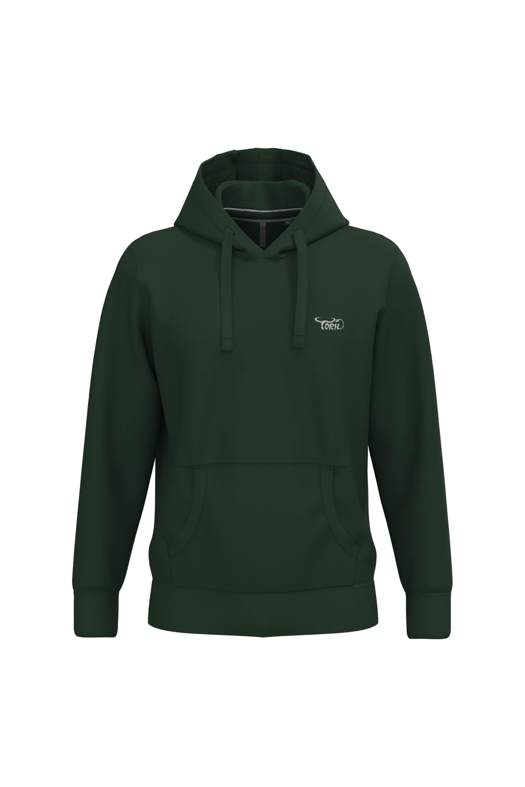 Sweat-shirt capuche vert forêt