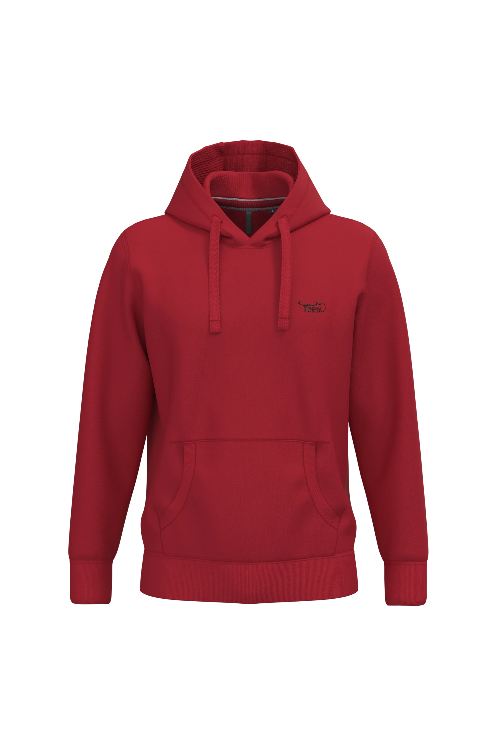 Sweat-shirt capuche rouge