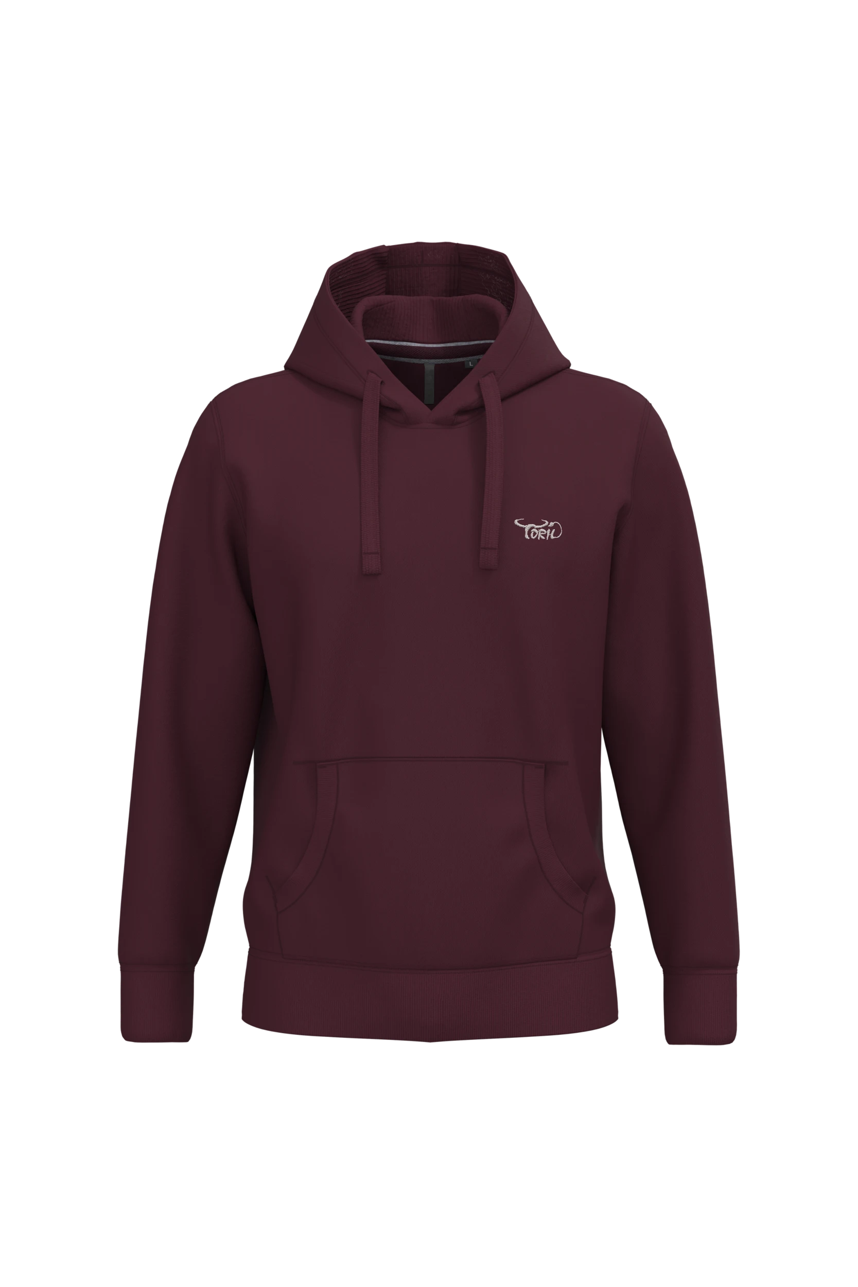 Sweat-shirt capuche bordeaux