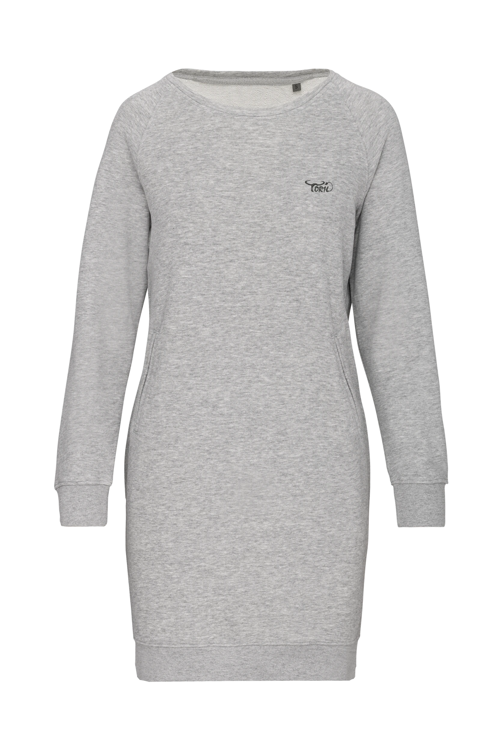 Robe bio en molleton gris