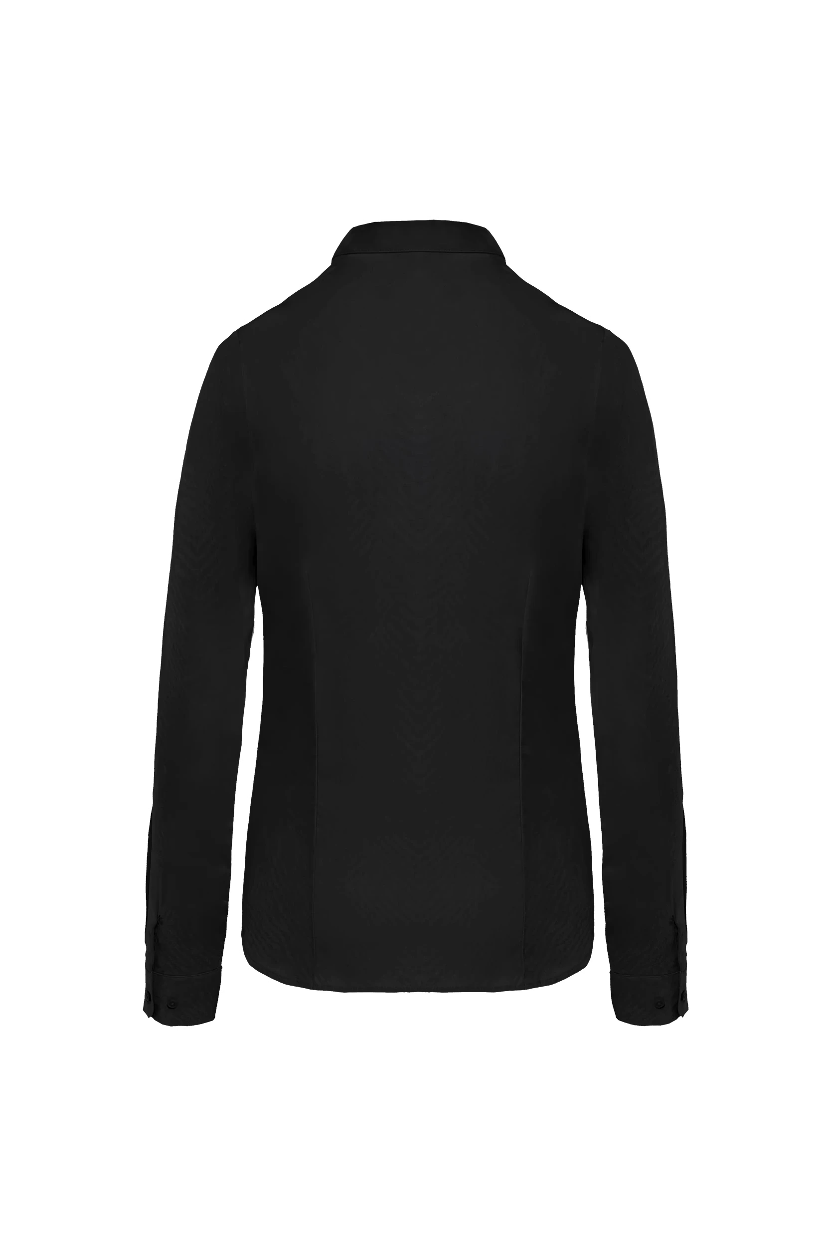 Chemise popeline manches longues noir