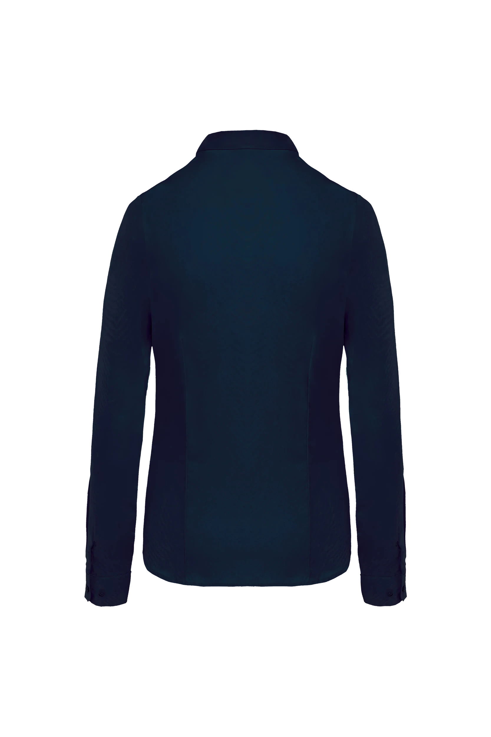 Chemise popeline manches longues marine
