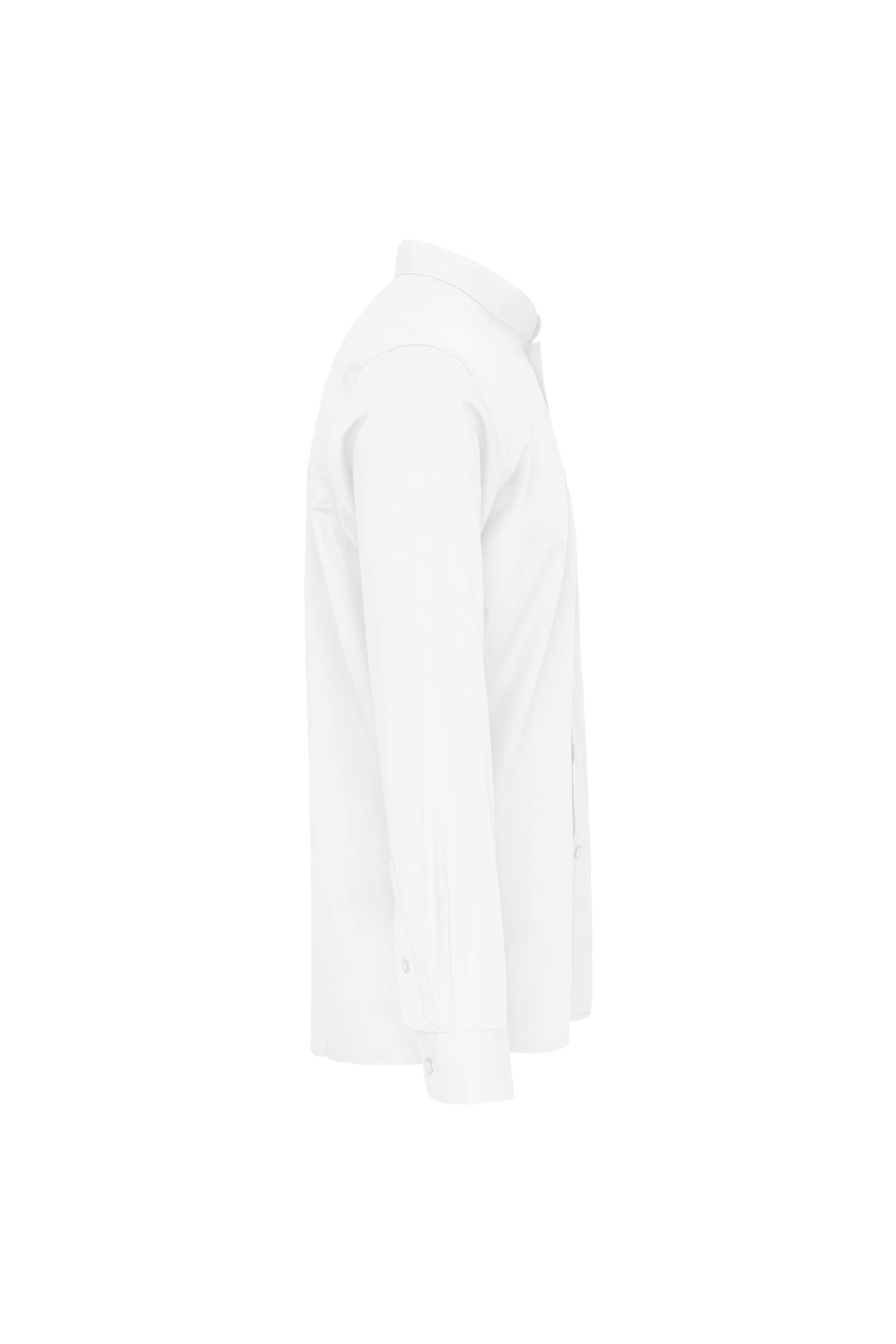 Chemise col mao manches longues blanc