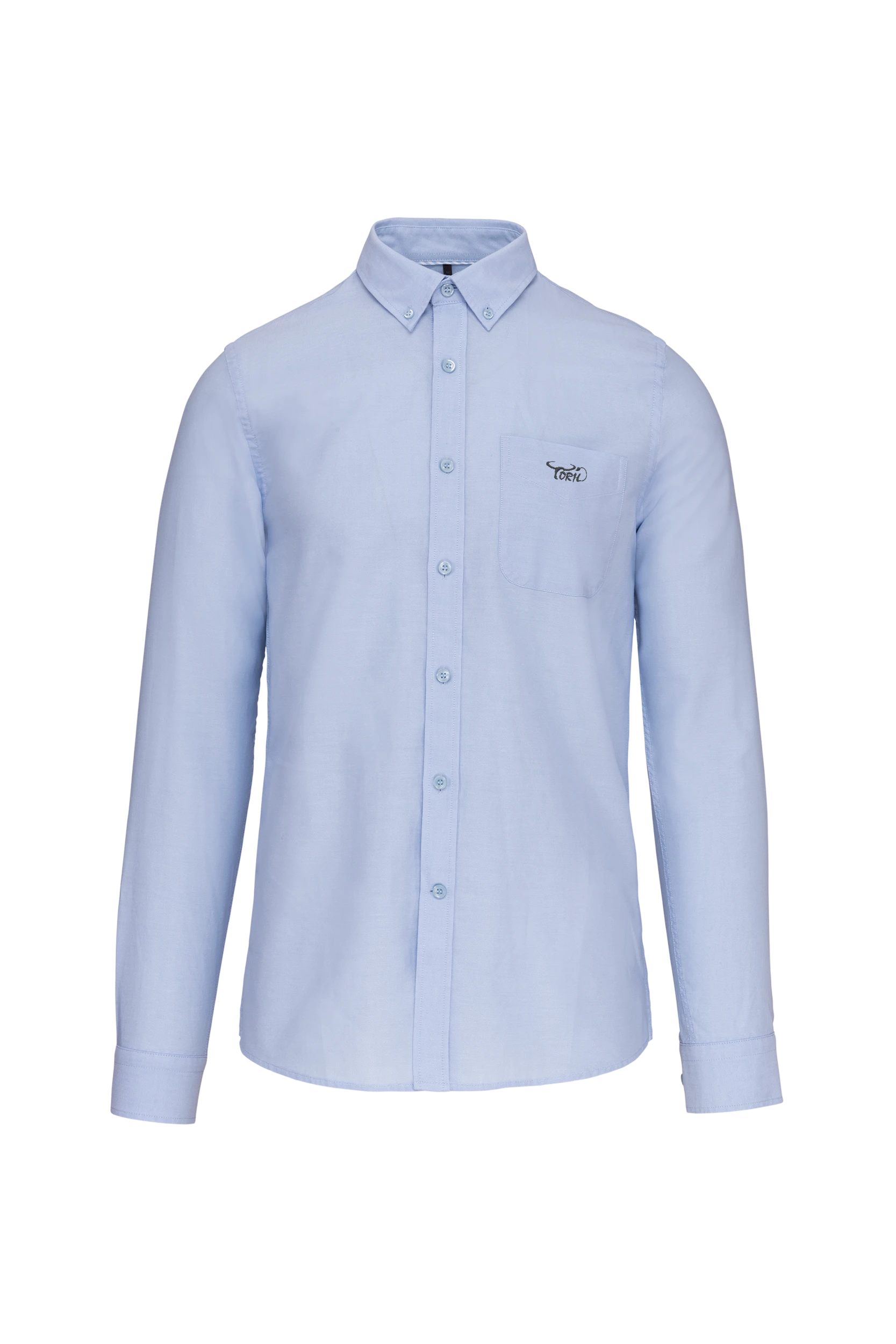 Chemise Oxford manches longues bleu oxford