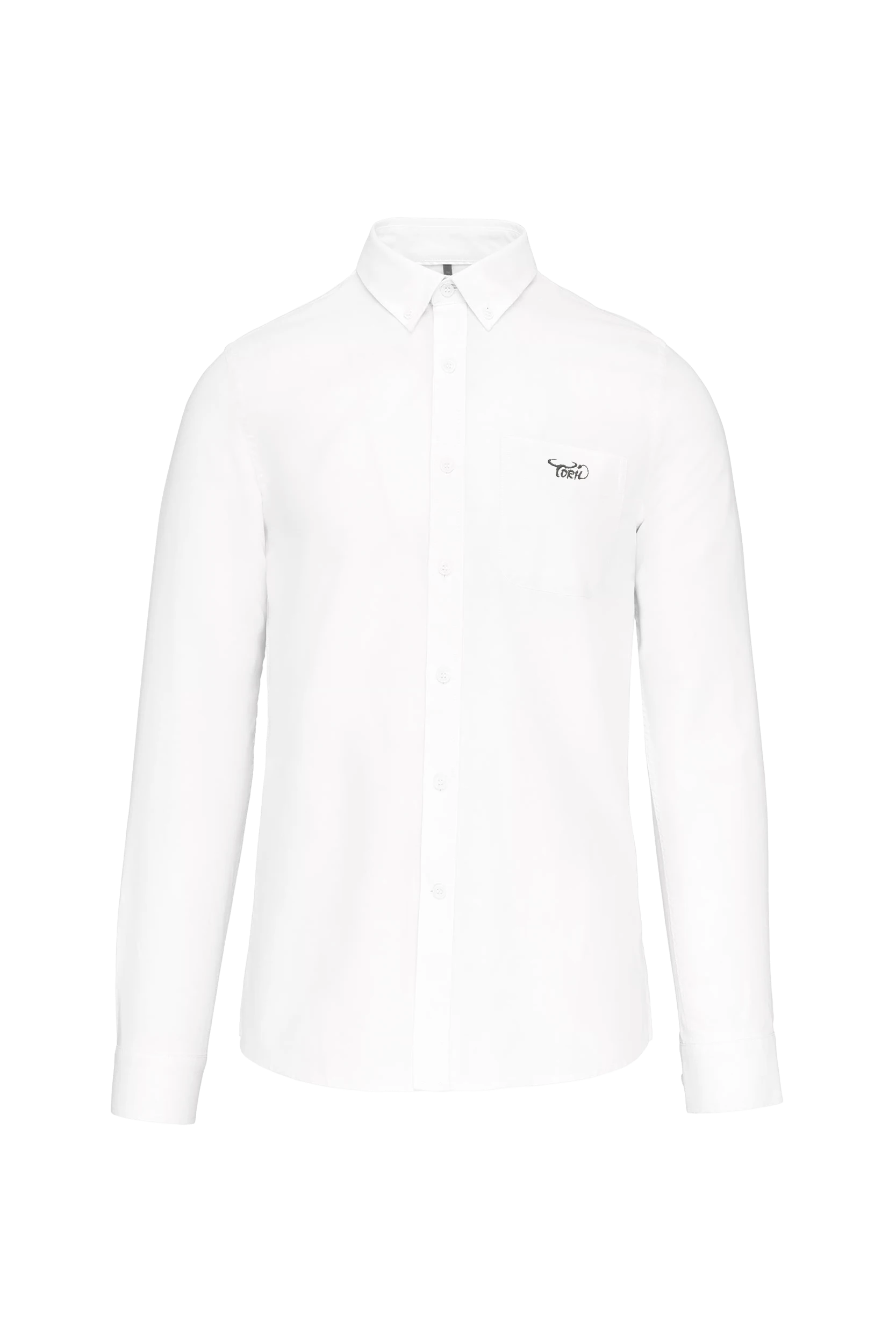 Chemise Oxford manches longues blanc