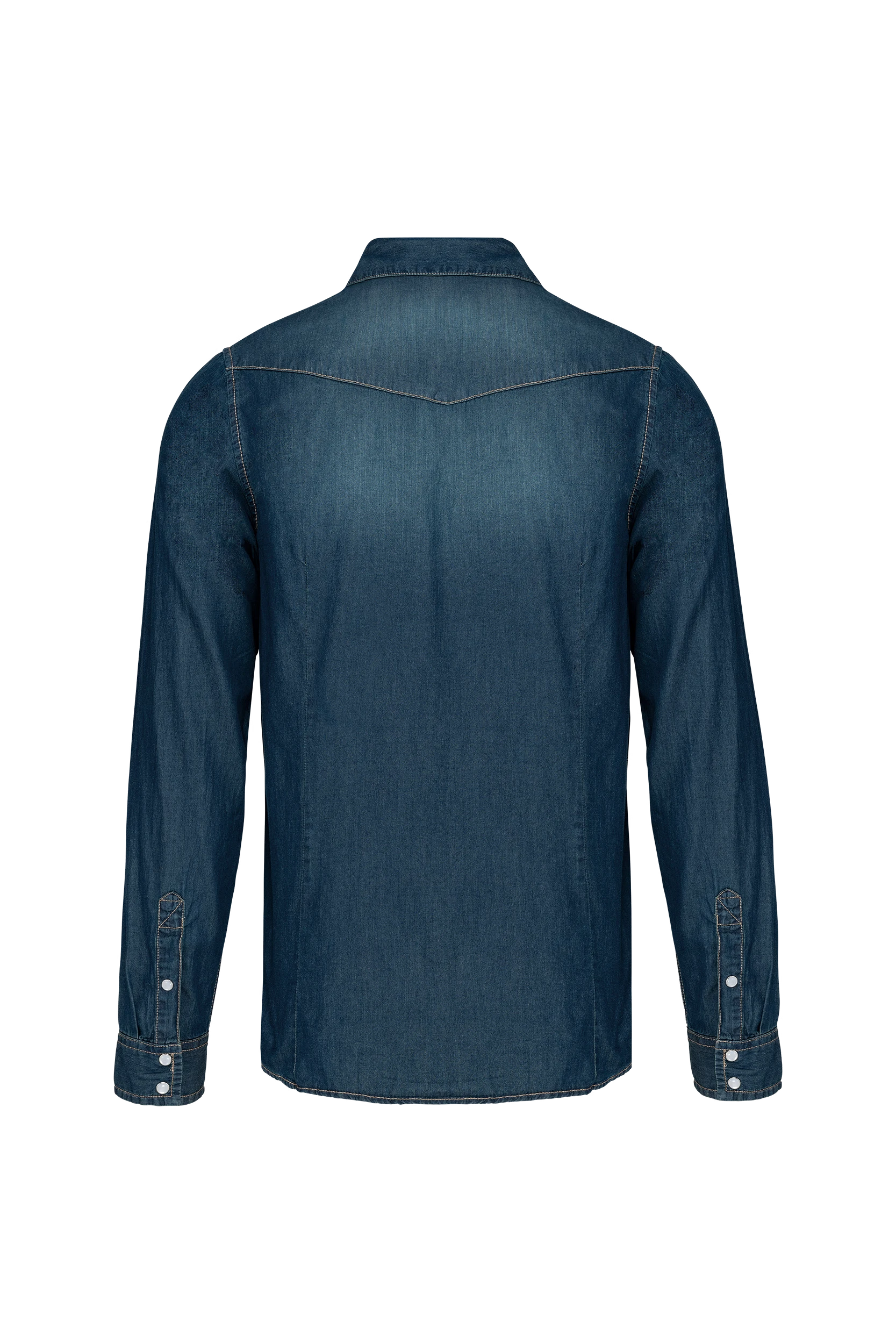 Chemise denim manches longues