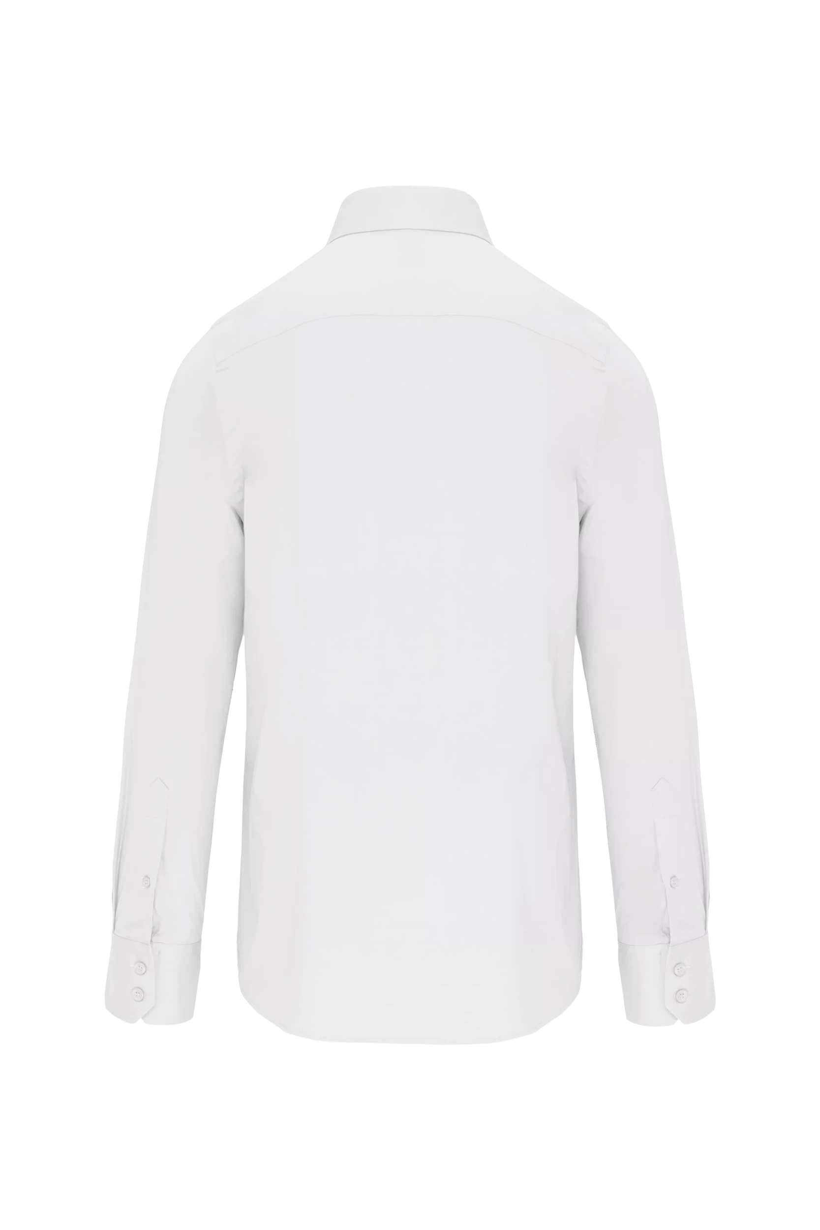 Chemise ajustée manches longues blanc