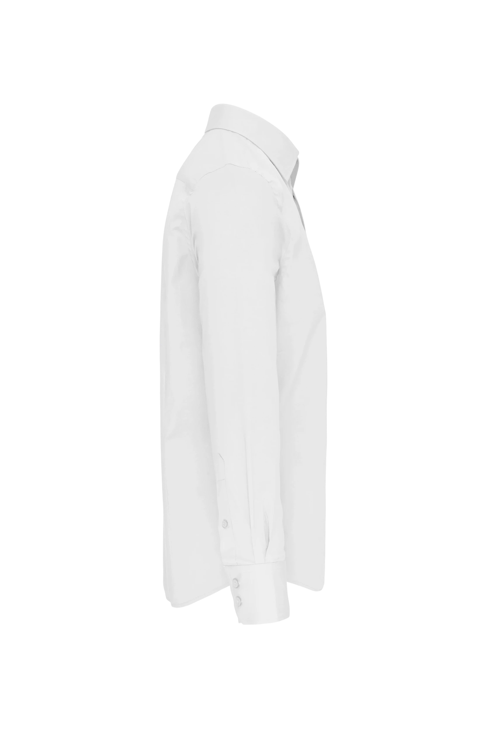 Chemise ajustée manches longues blanc