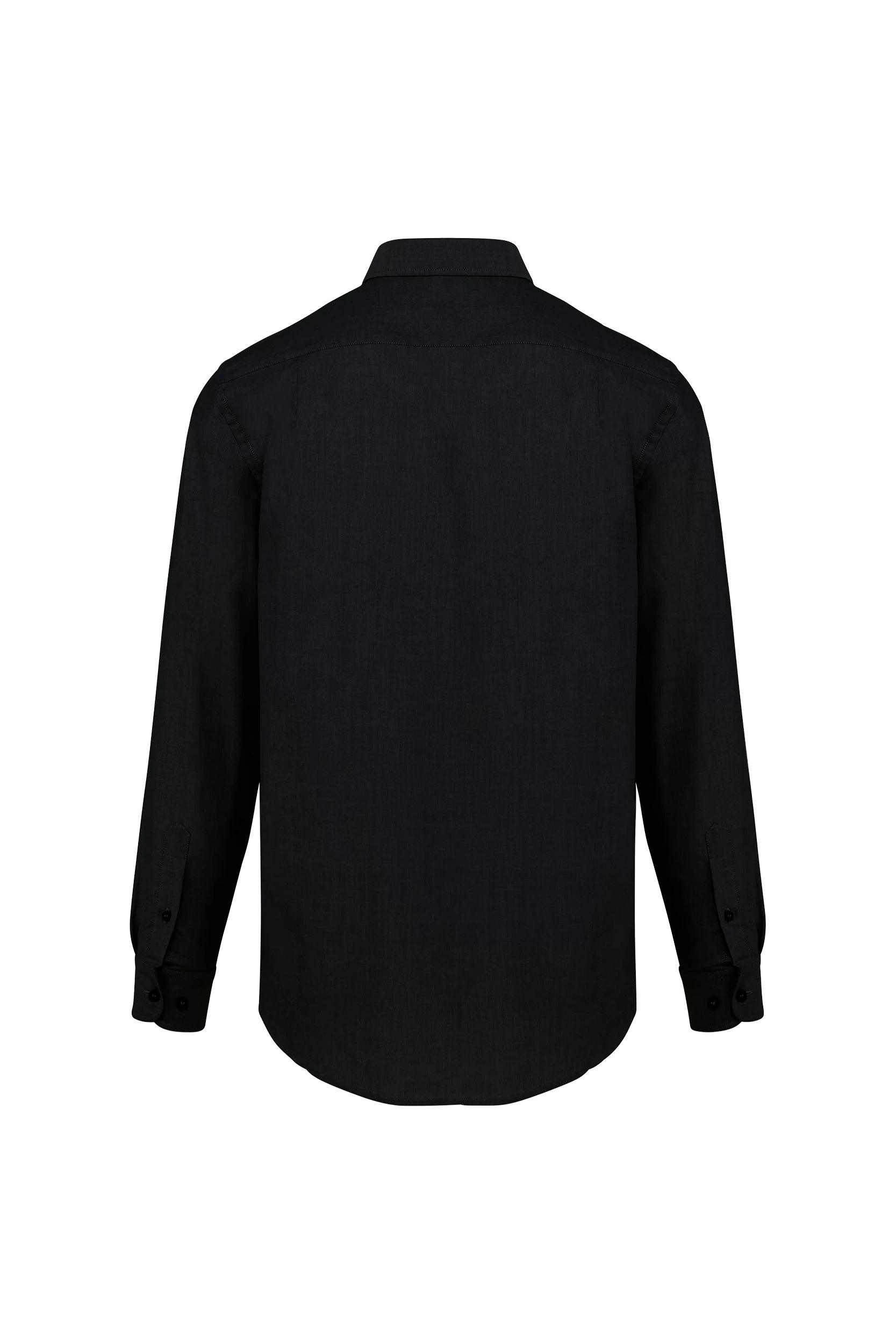 Chemise Oxford manches longues noir