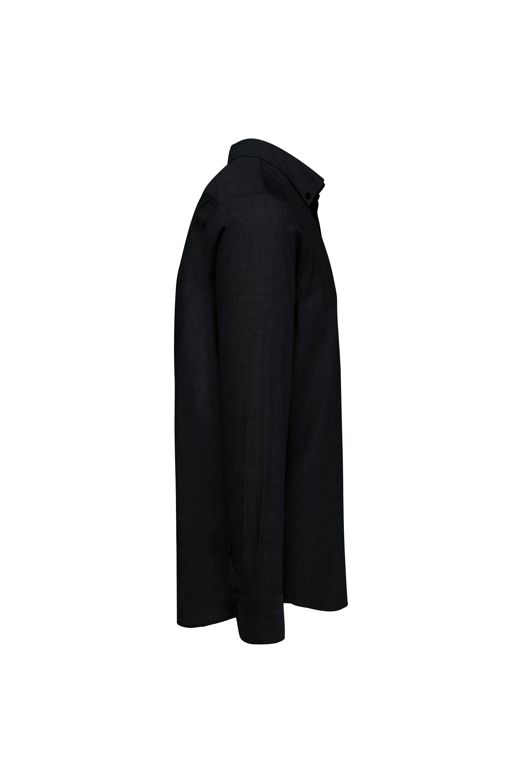 Chemise Oxford manches longues noir