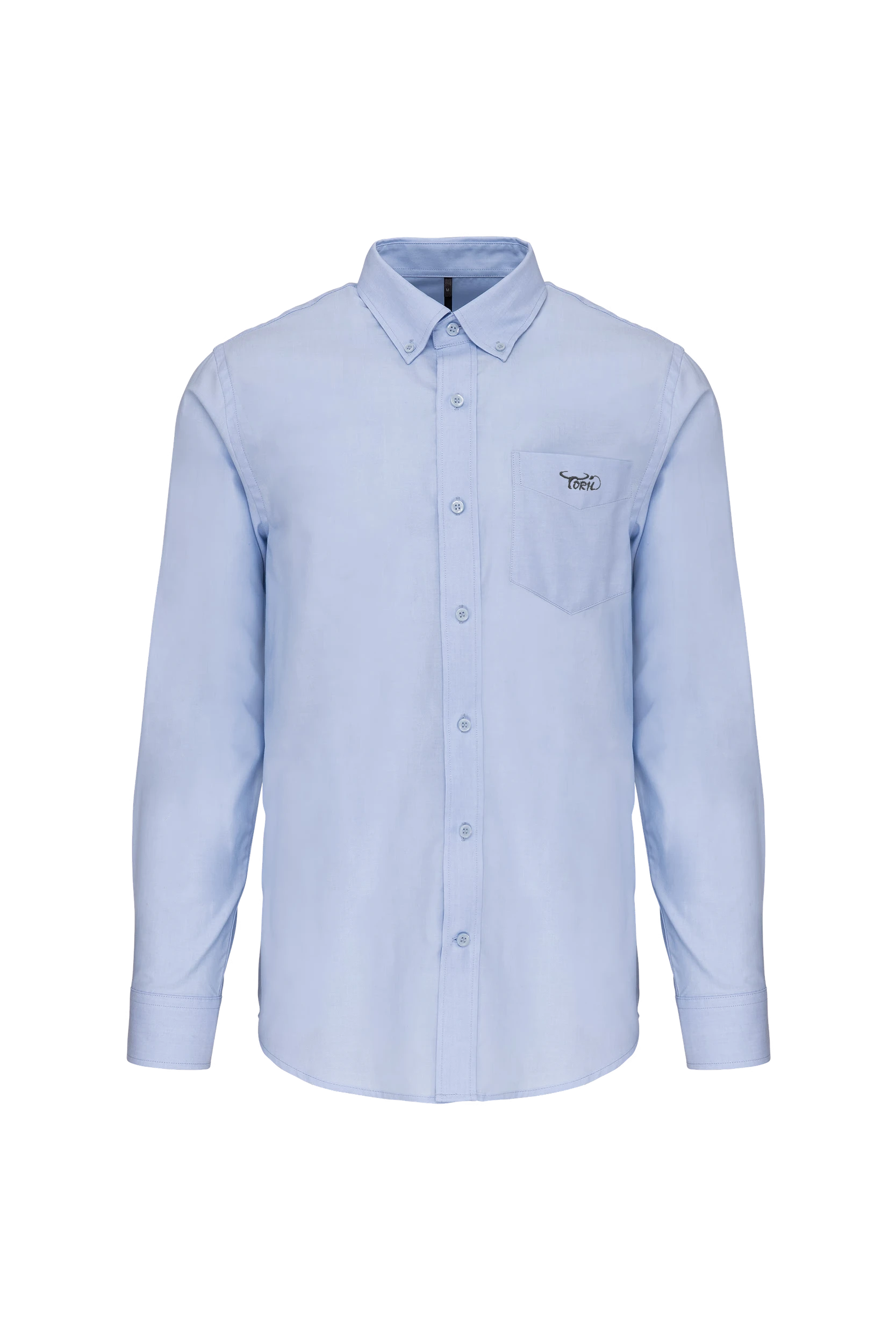 Chemise Oxford manches longues bleu oxford