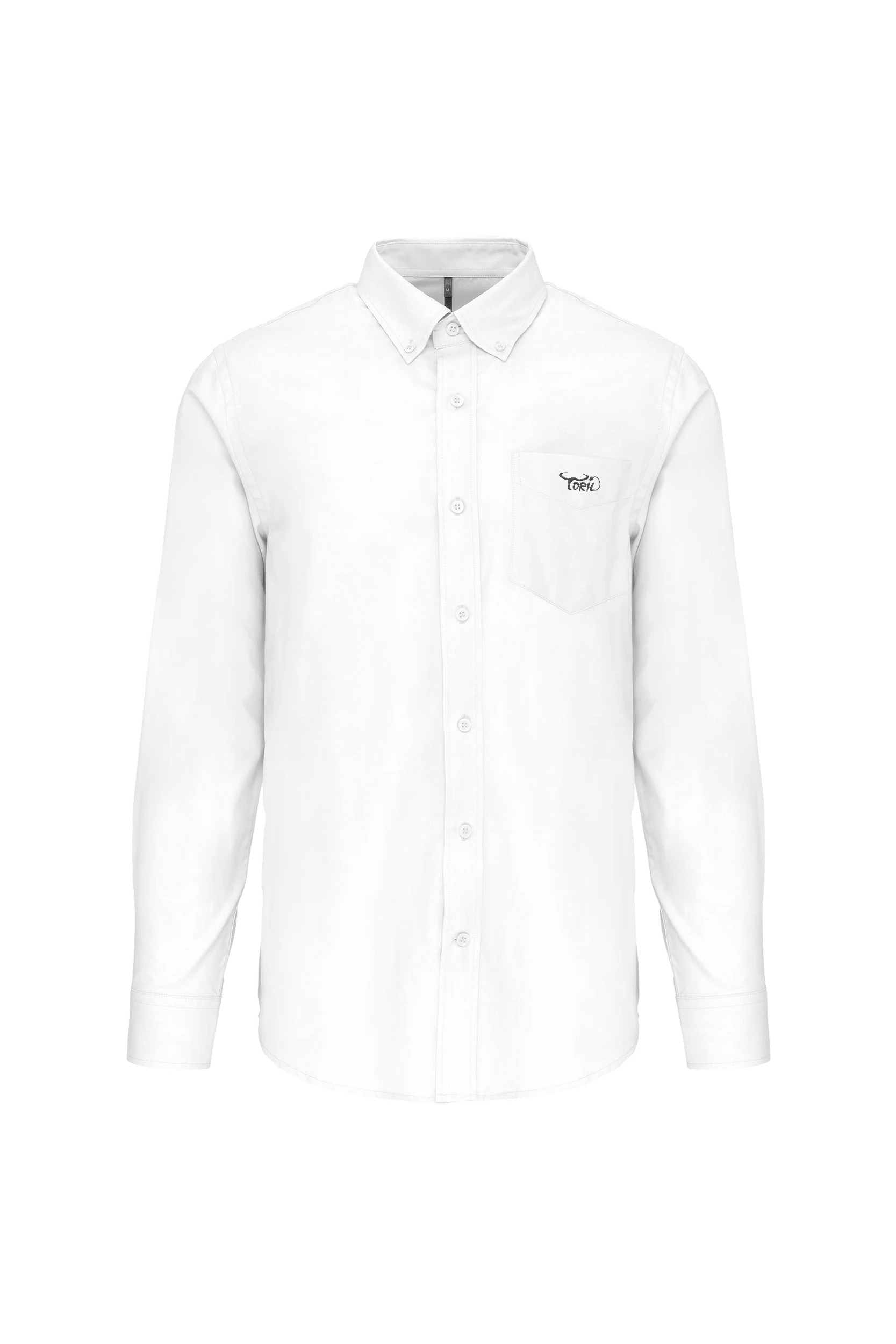 Chemise Oxford manches longues blanc